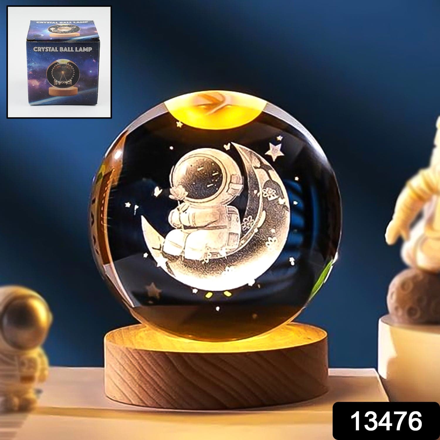 Astronaut Ball Night Light Lamp Decorative Lamp For Living Room Decor (1 Pc) thumbnail 5