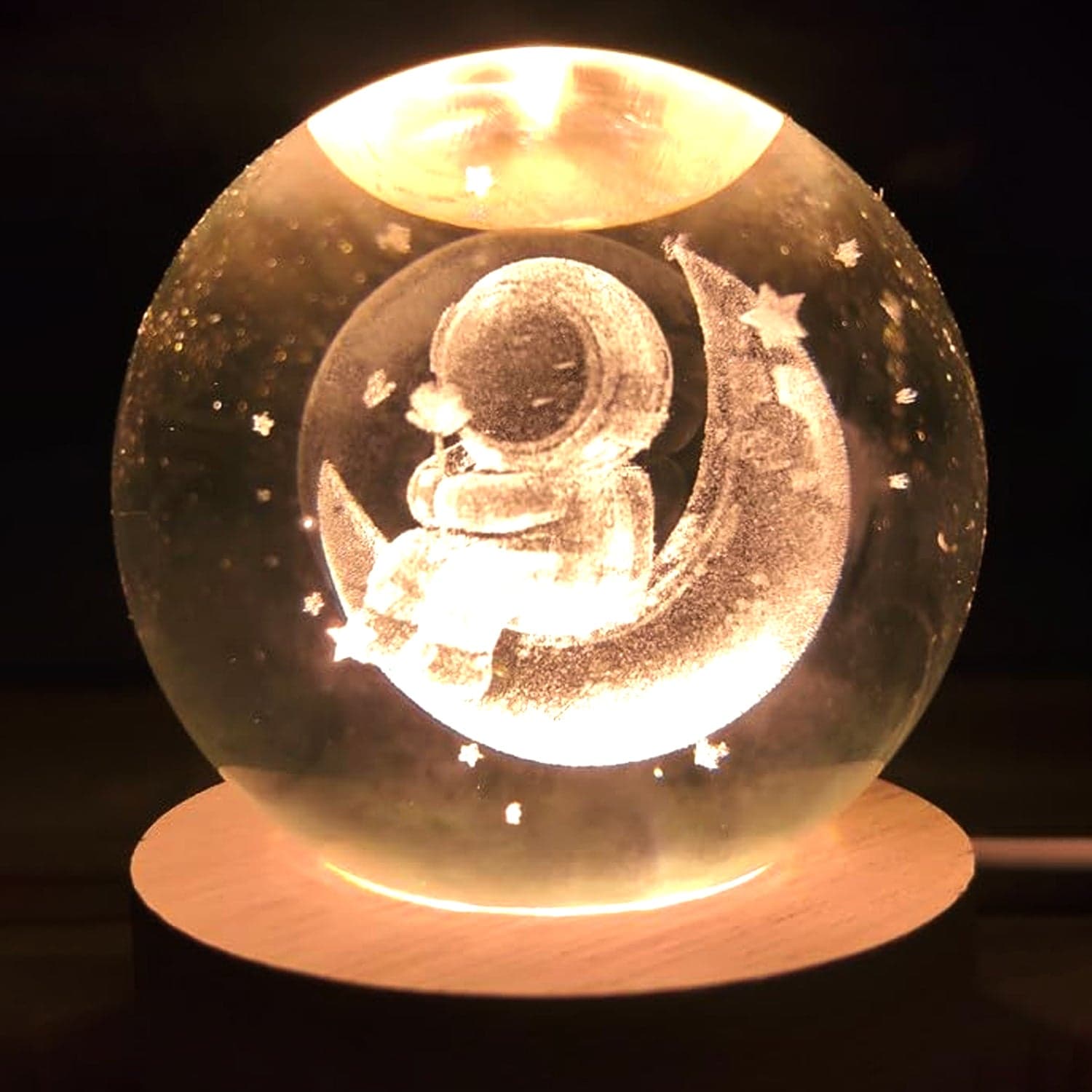 Astronaut Ball Night Light Lamp Decorative Lamp For Living Room Decor (1 Pc) thumbnail 6