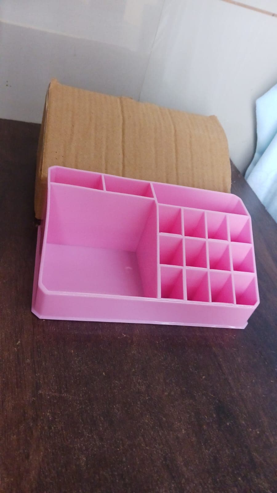 Makeup Organiser Cosmetic Makeup Lipstick Storage Box with Drawer Plastic Case Holder Skin Care Products (1 Pc) thumbnail 7