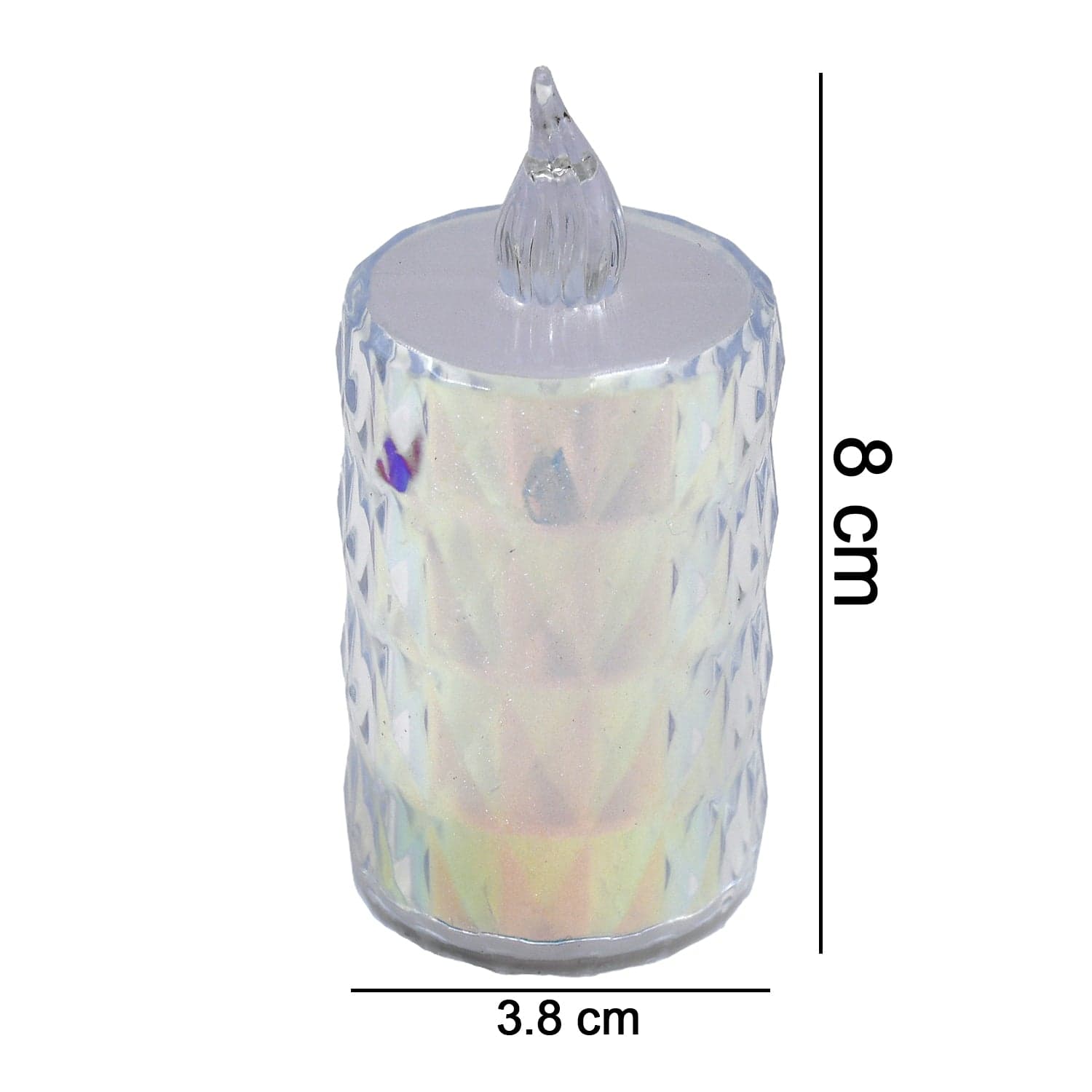 24 Pc Flameless and Smokeless Decorative Melting Candles LED Tea Light, Diwali thumbnail 7