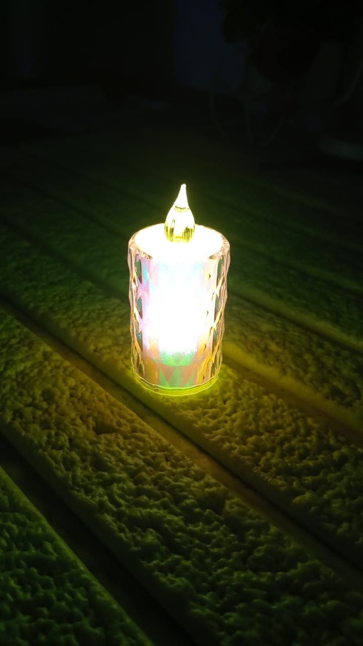 24 Pc Flameless and Smokeless Decorative Melting Candles LED Tea Light, Diwali thumbnail 8