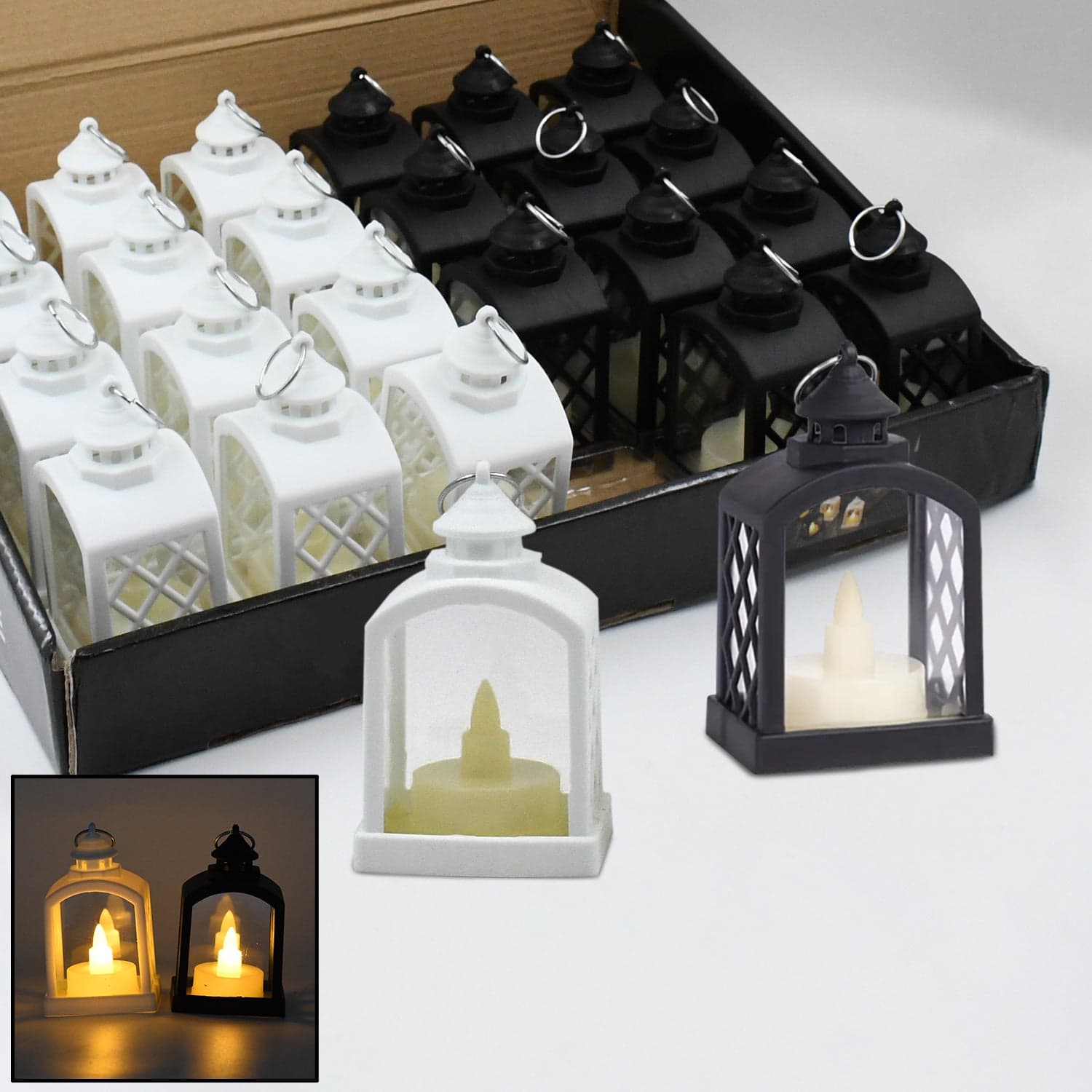 Smokeless Led Light Lantern Lamp, Diwali (24 Pcs Set) thumbnail 1