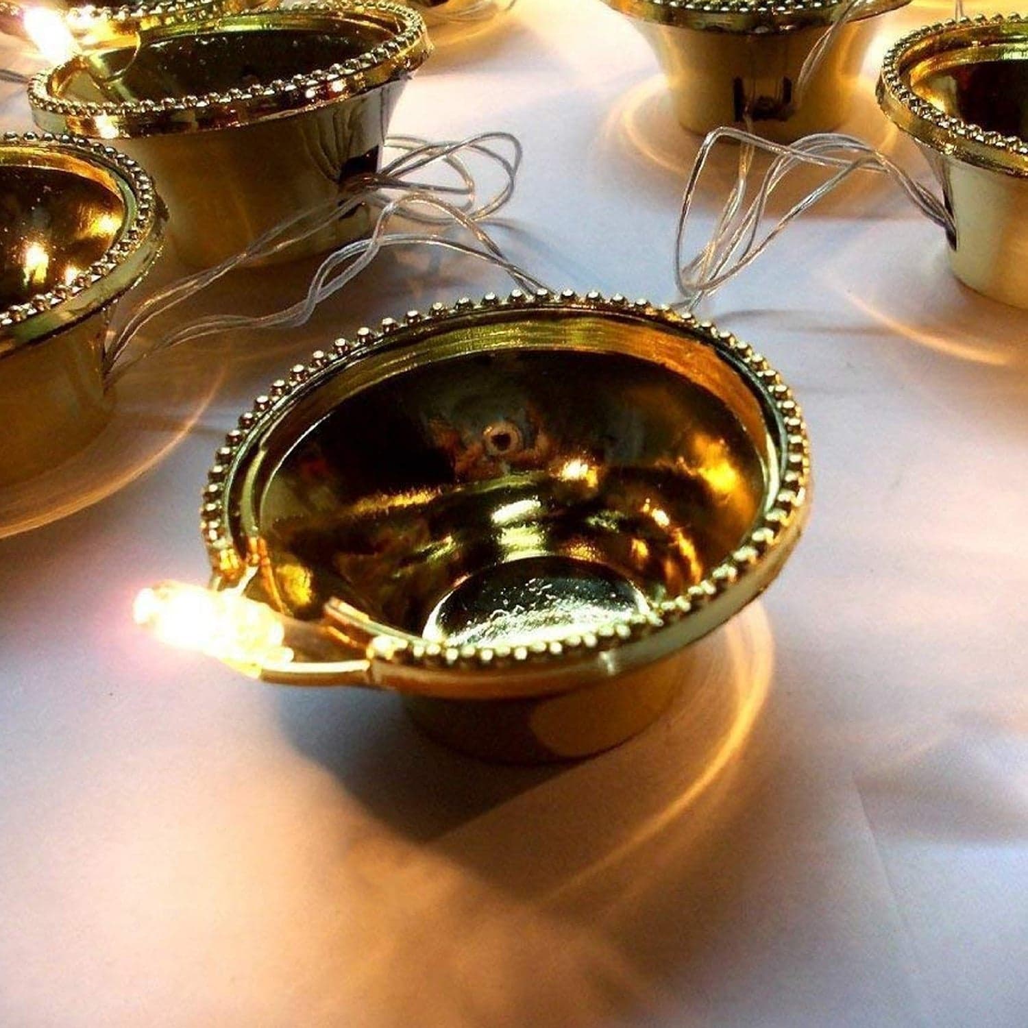 LED Diya Series Light, Fairy Lights for Diwali Decoration (16 Diya) thumbnail 1
