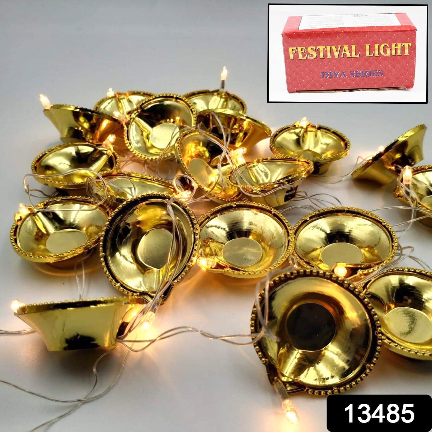 LED Diya Series Light, Fairy Lights for Diwali Decoration (16 Diya) thumbnail 2