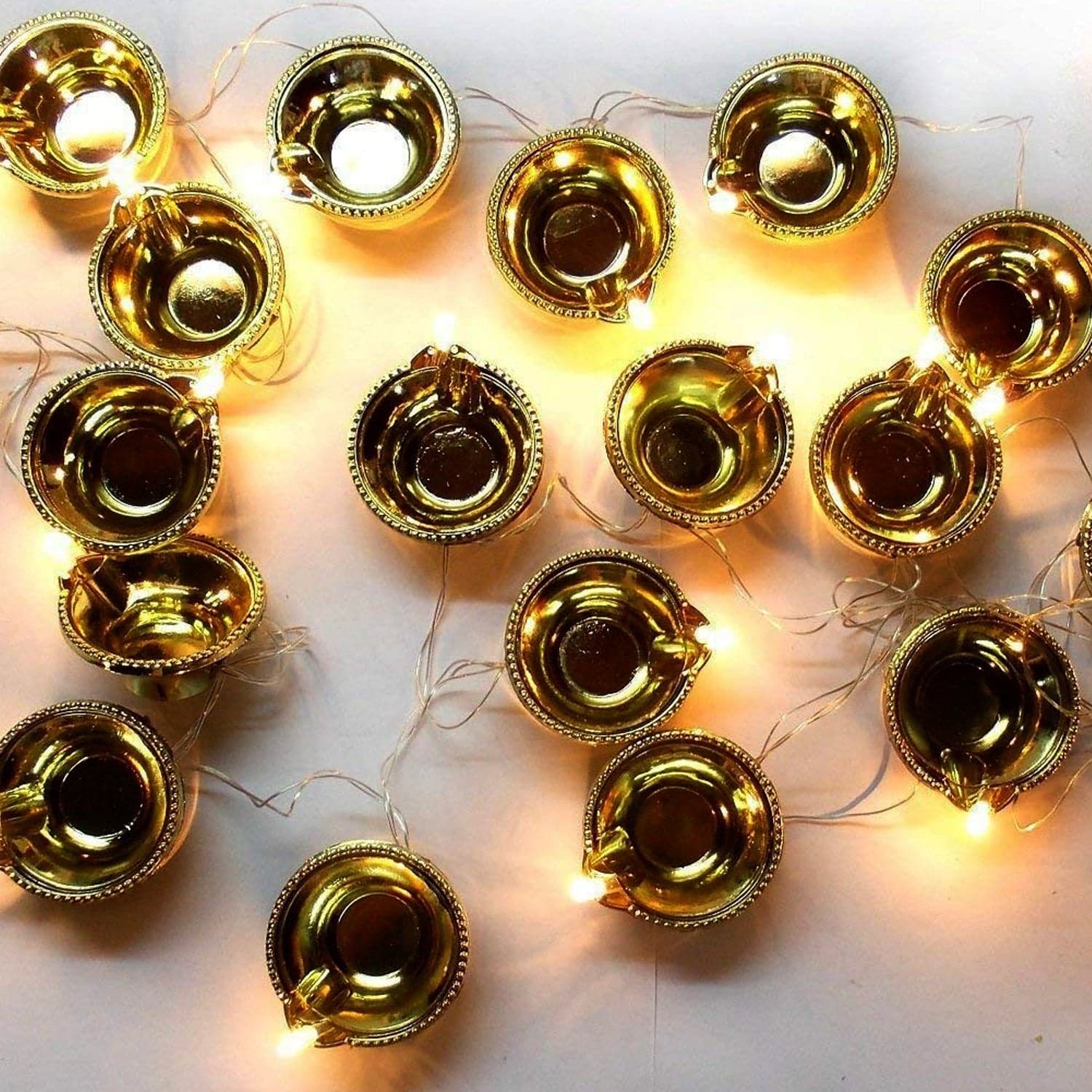 LED Diya Series Light, Fairy Lights for Diwali Decoration (16 Diya) thumbnail 3