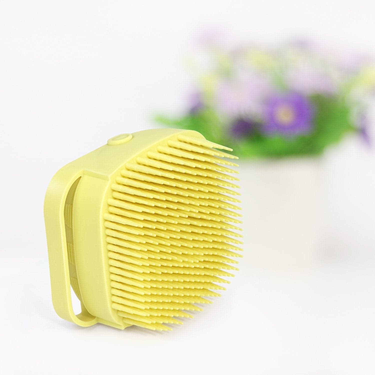 SILICONE MASSAGE BATH BODY BRUSH WITH SHAMPOO DISPENSER, SCRUBBER thumbnail 4