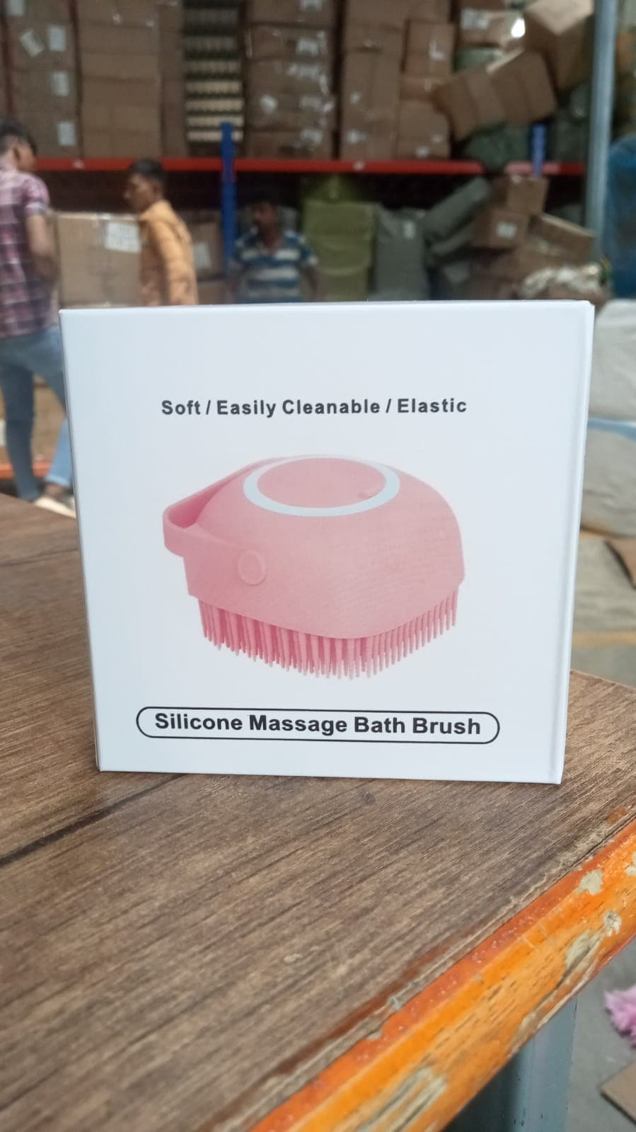 SILICONE MASSAGE BATH BODY BRUSH WITH SHAMPOO DISPENSER, SCRUBBER thumbnail 9