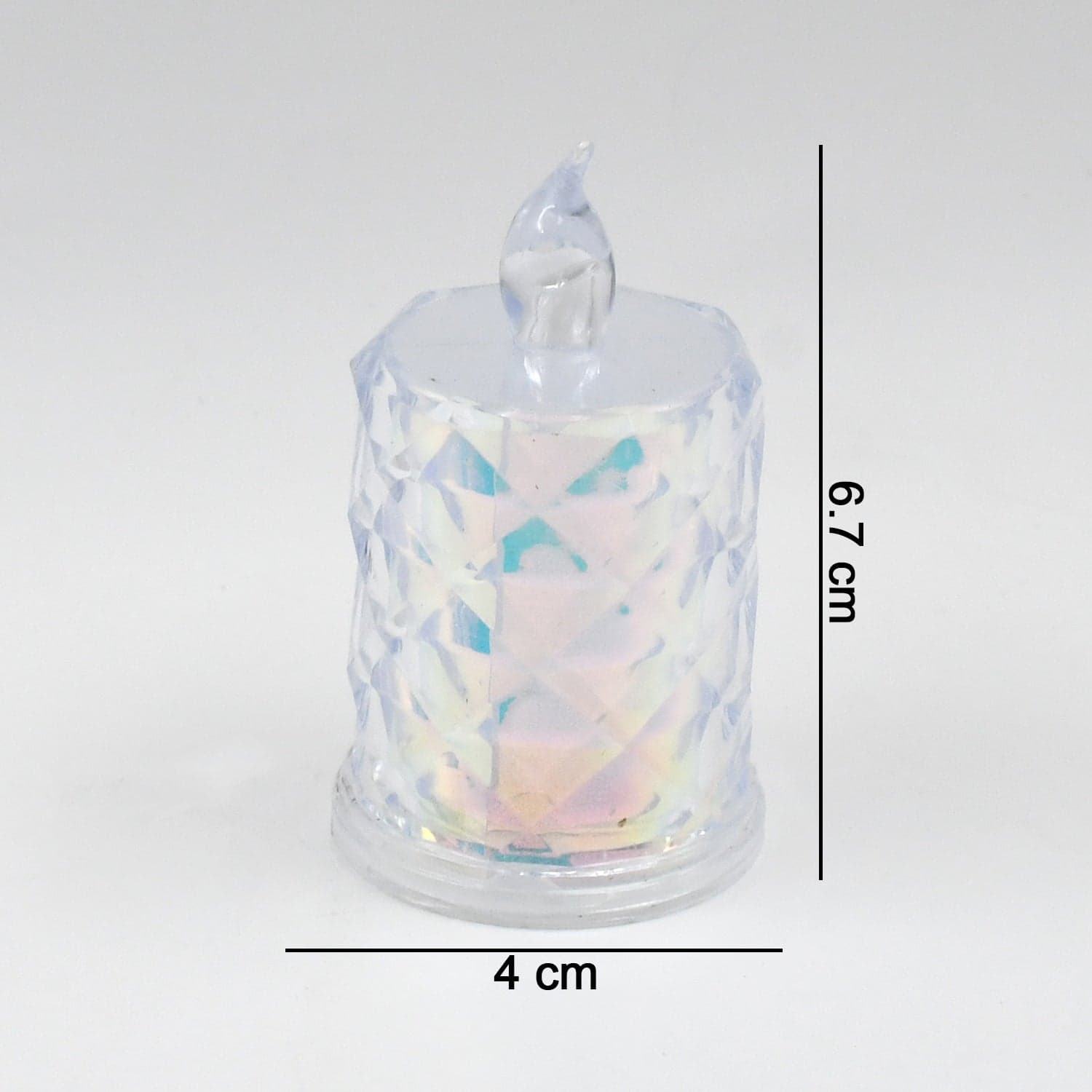 4 Pc Flameless and Smokeless Decorative Melting Candles LED Tea Light, Diwali thumbnail 6