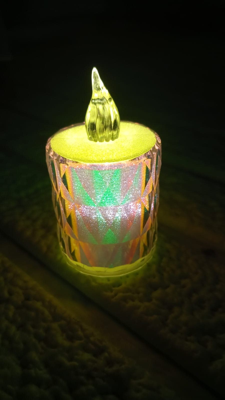 4 Pc Flameless and Smokeless Decorative Melting Candles LED Tea Light, Diwali thumbnail 7