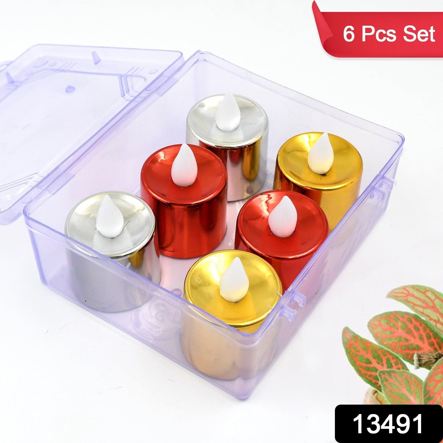 Electrical Candles Diya LED Tea Light, Diwali (6 Pcs Set) thumbnail 2