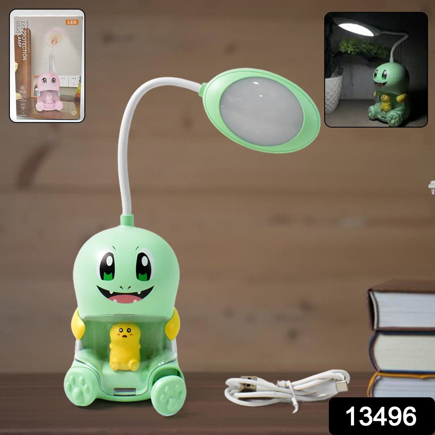 Cartoon LED Desk Light, LED Lamps Button Control (1 Pc / Mix Color) thumbnail 2