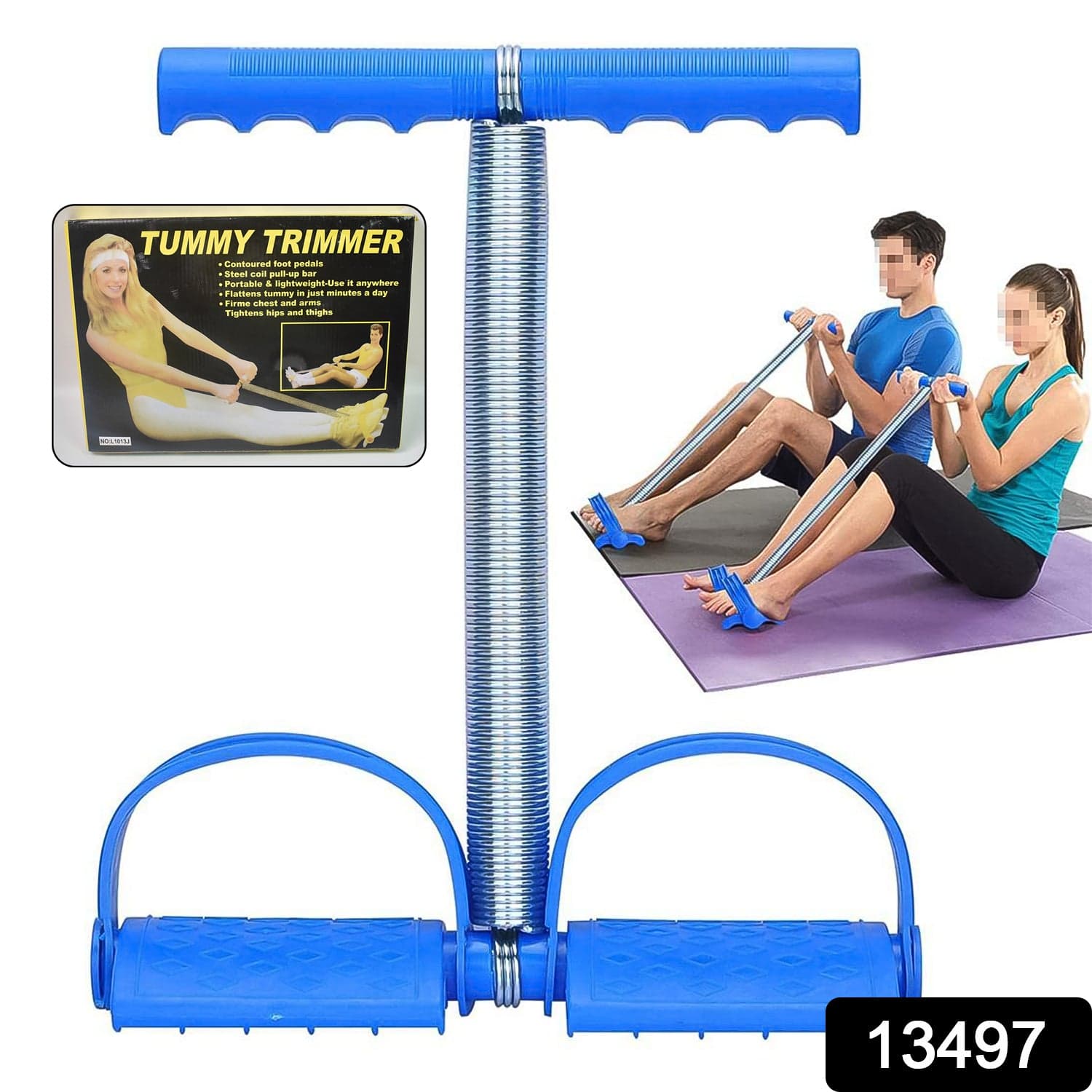 Spring Tension Pull Rope Resistance Band Exercise Strap Single Spring (1 Pc) thumbnail 2
