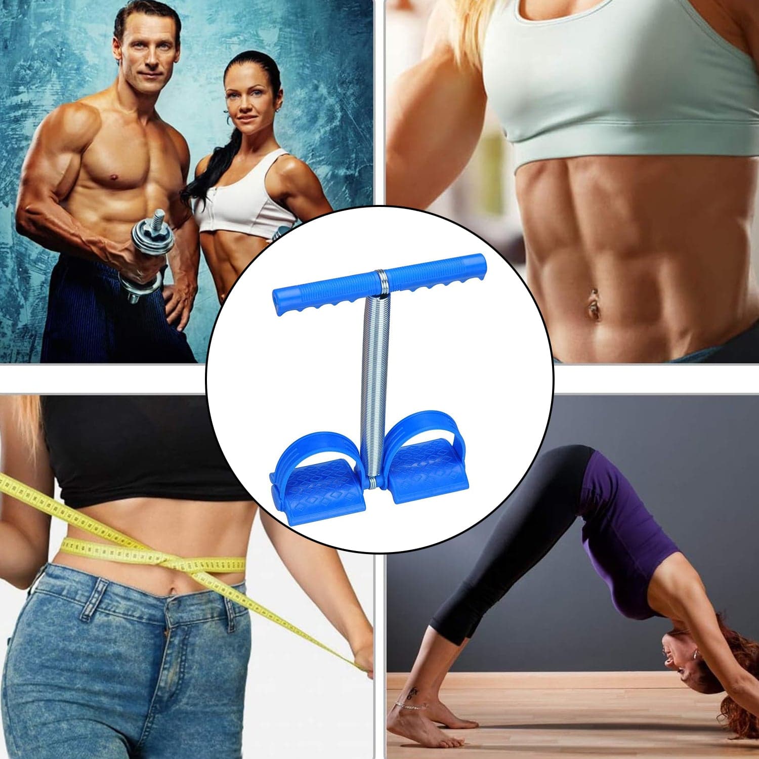 Spring Tension Pull Rope Resistance Band Exercise Strap Single Spring (1 Pc) thumbnail 4