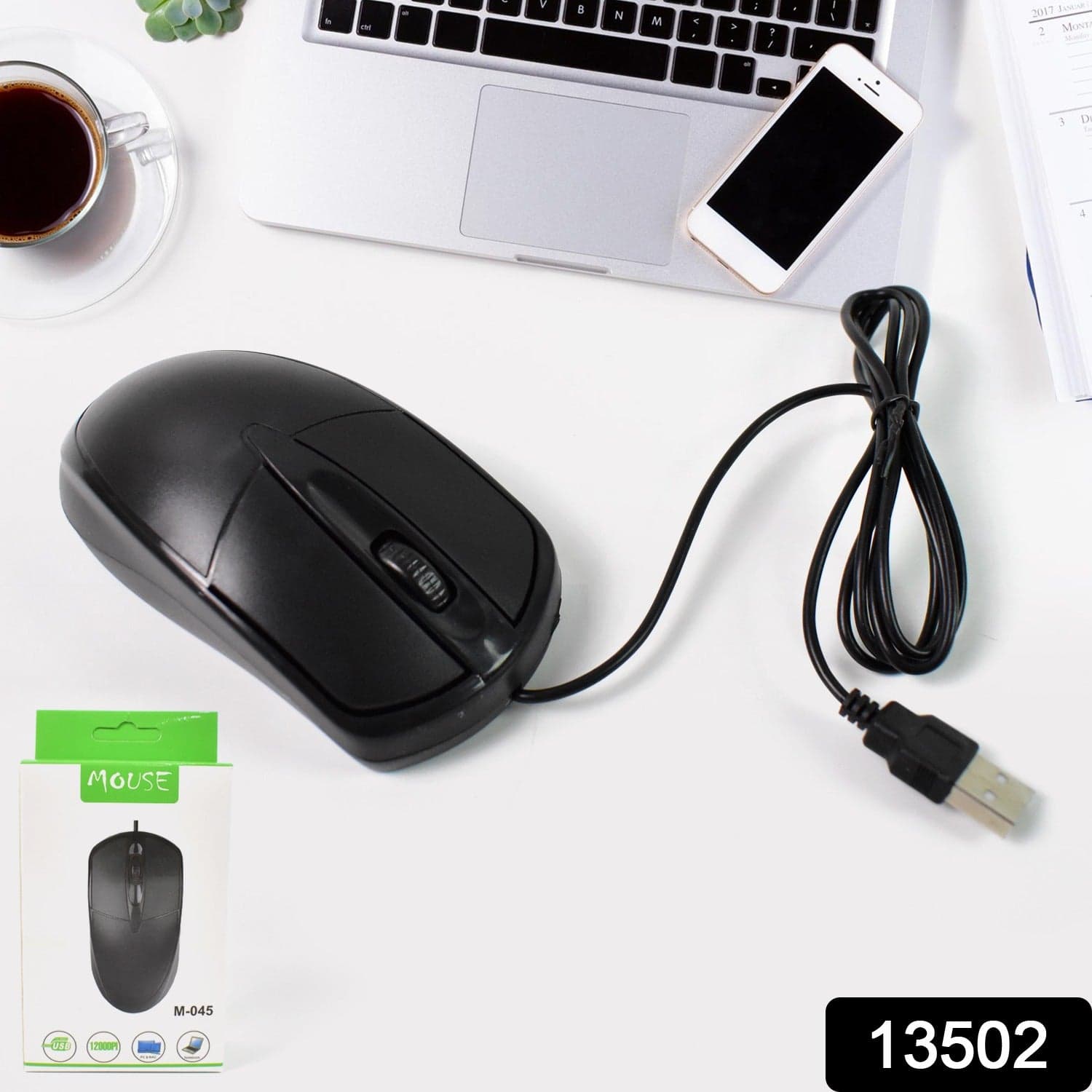 Computer / Laptop Wired Optical Mouse, M- 045 (1 Pc) thumbnail 2