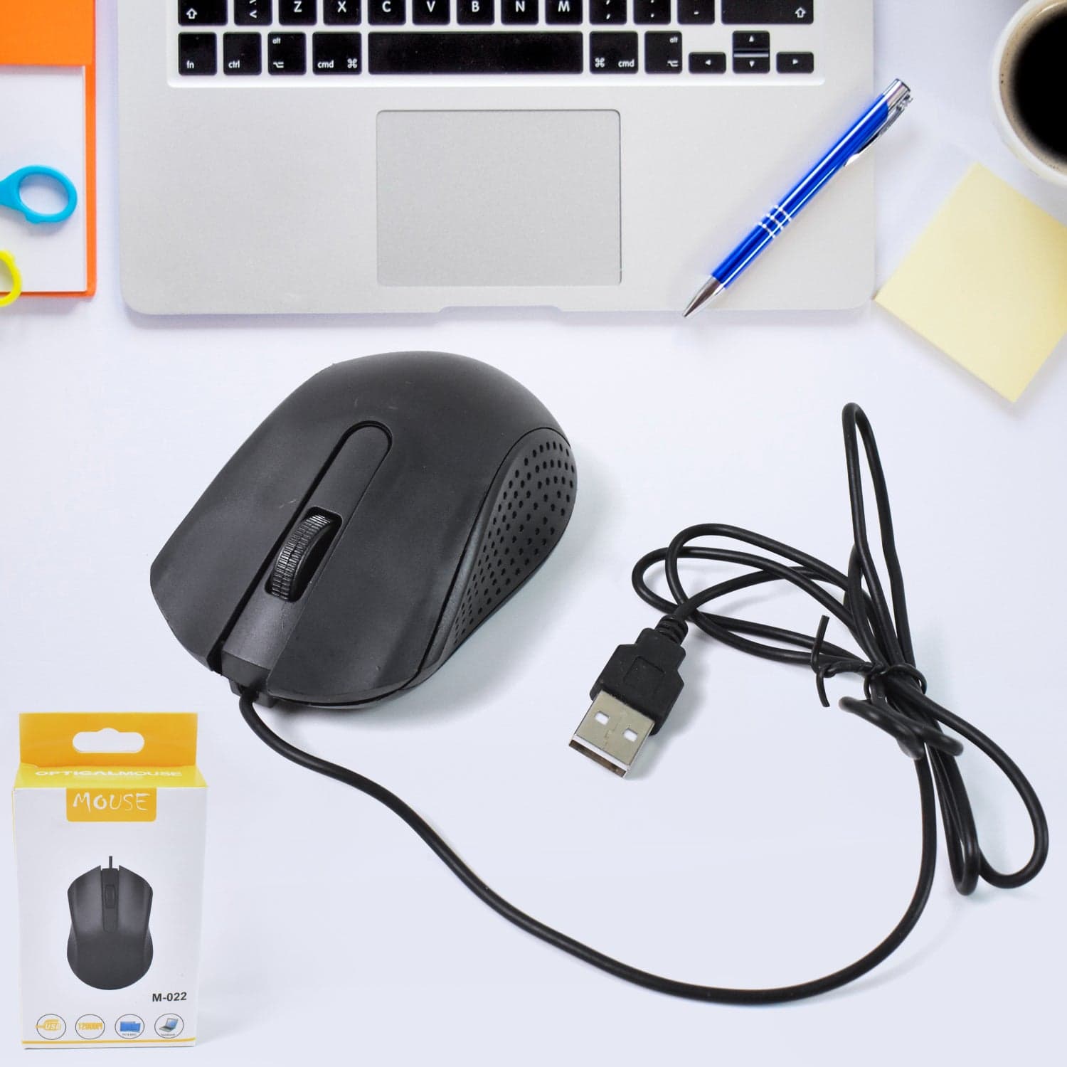 Computer / Laptop Wired Optical Mouse, M-022 (1 Pc) thumbnail 1