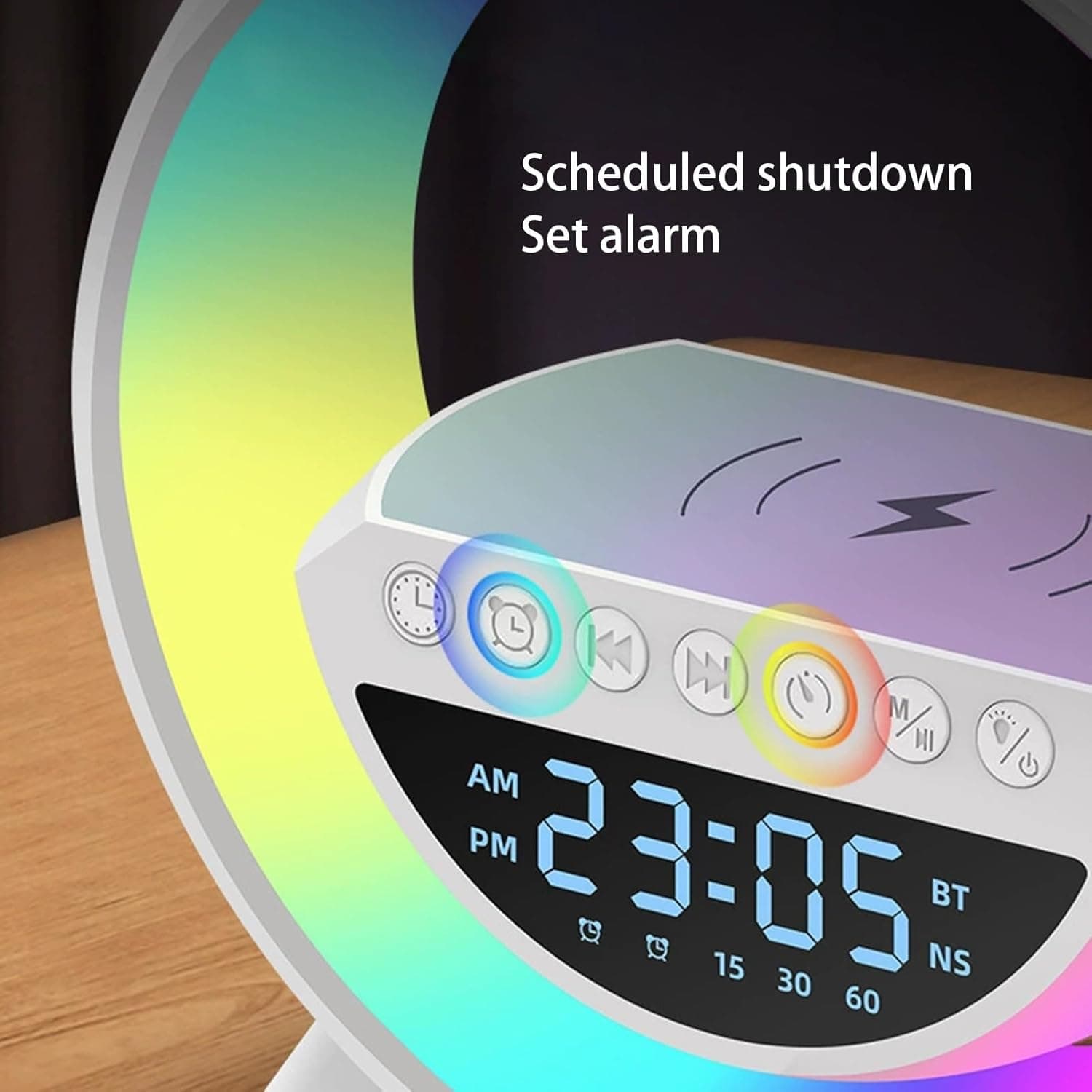G Lamp Speaker - 3-in-1 Bluetooth Speaker with Fast Wireless Charging (1 Pc) thumbnail 7