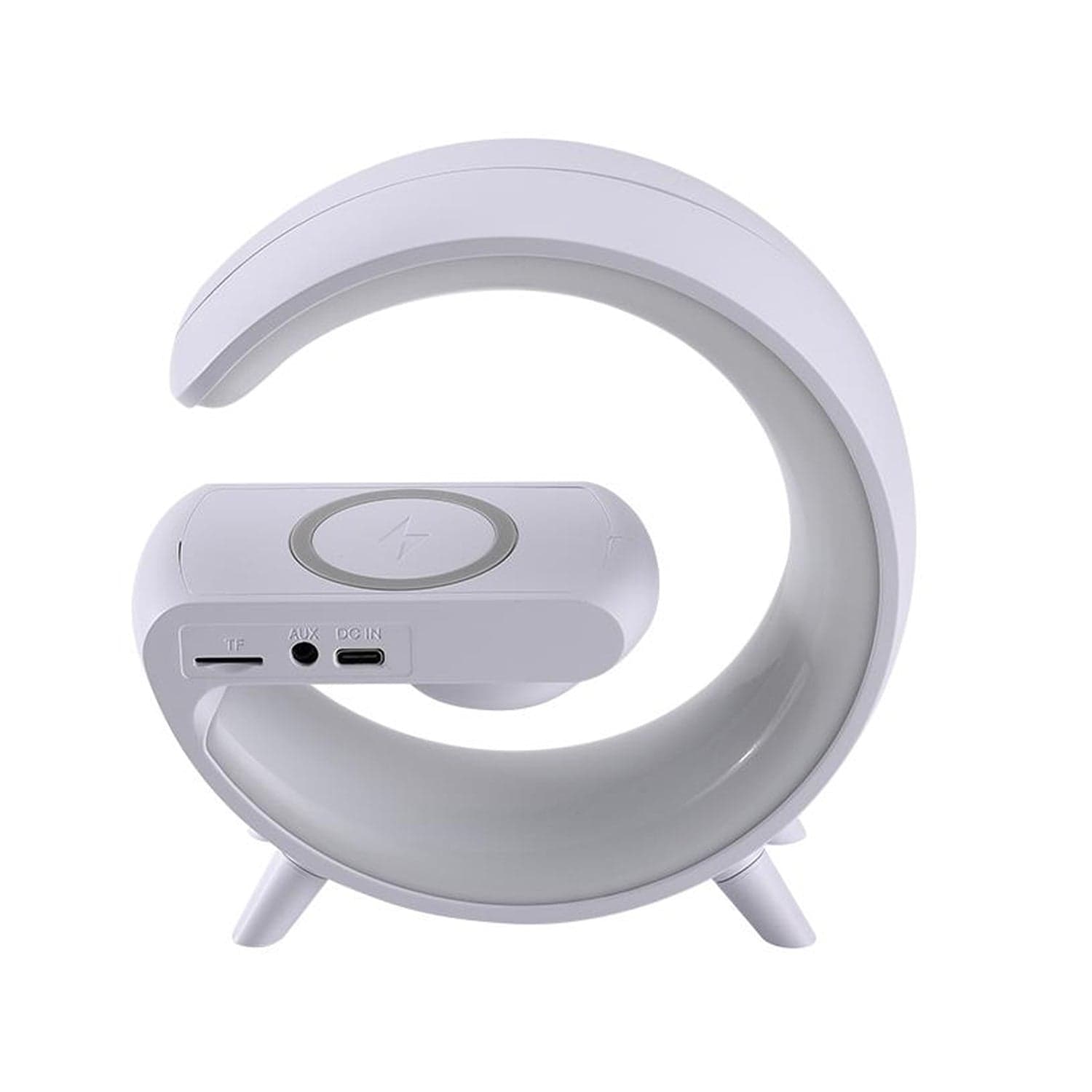 Smart Alarm Clock with G-Shape RGB Light Bluetooth Speaker, Wireless Charging (1 Pc) thumbnail 5
