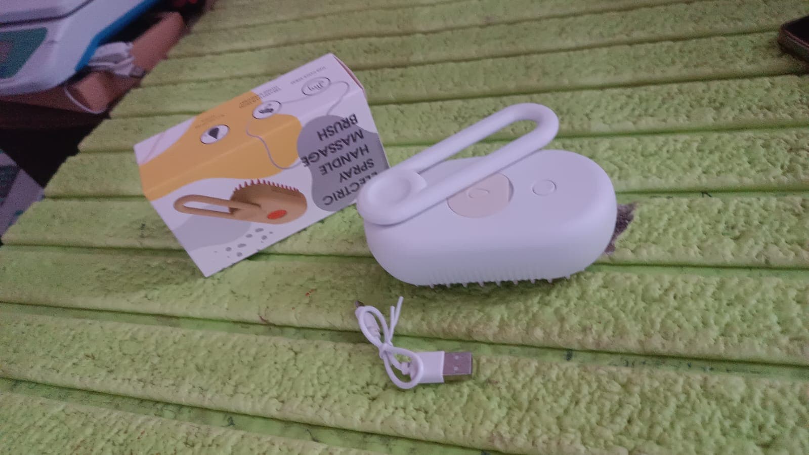 Electric Spray Handle Massage Brush, Hair Removal Brush Steam (1 Pc) thumbnail 10