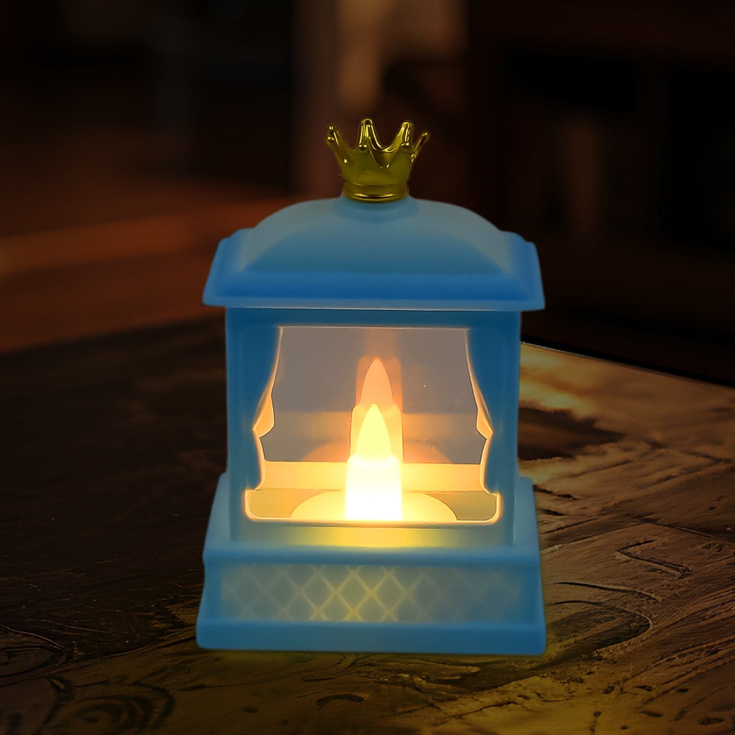 Acrylic Battery Operated Mini Square LED Lantern, Diwali (1Pc) thumbnail 3