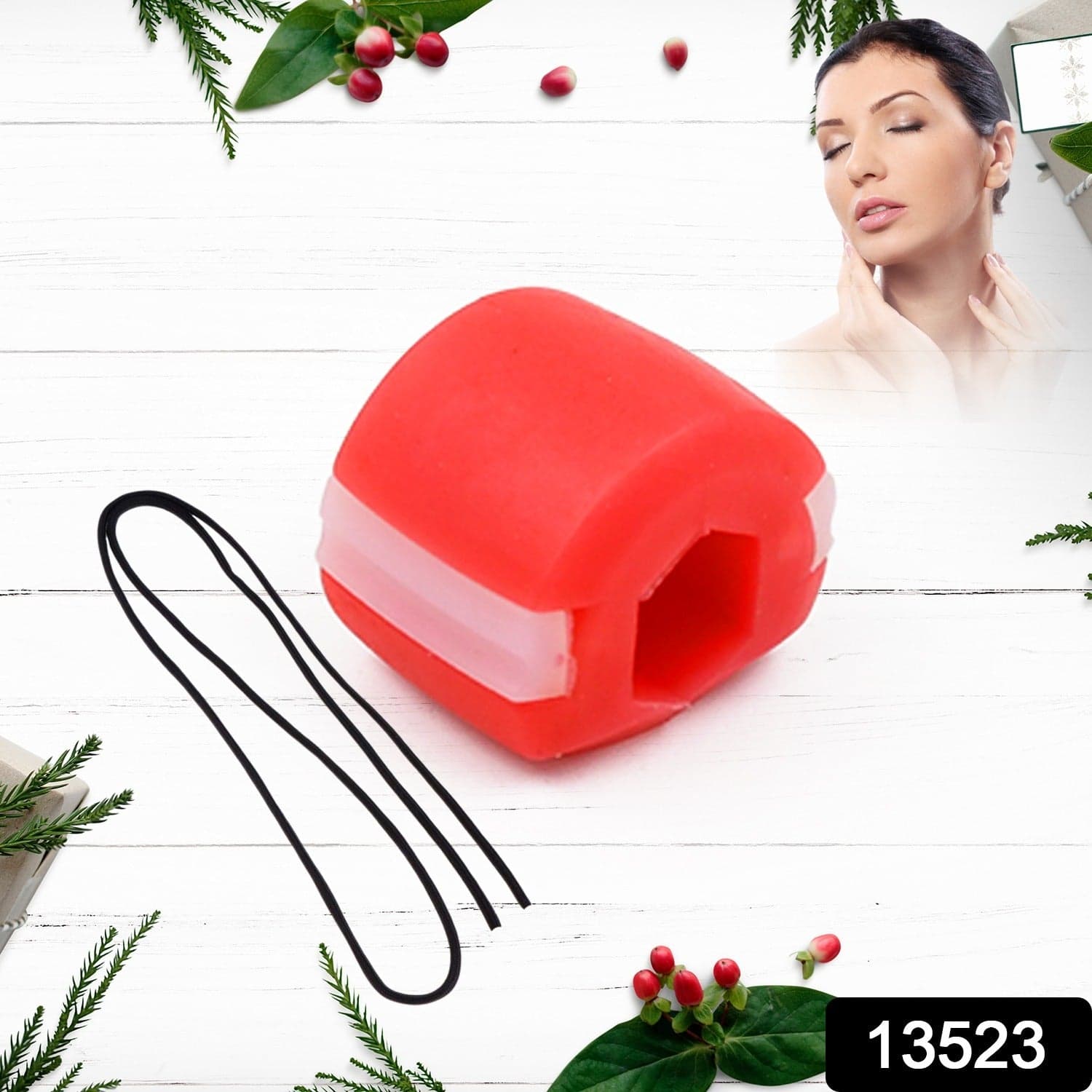 Cn Red Mouth Exerciser Used To Gain Sharp And Chiselled Mouth Easily And Fast. thumbnail 2