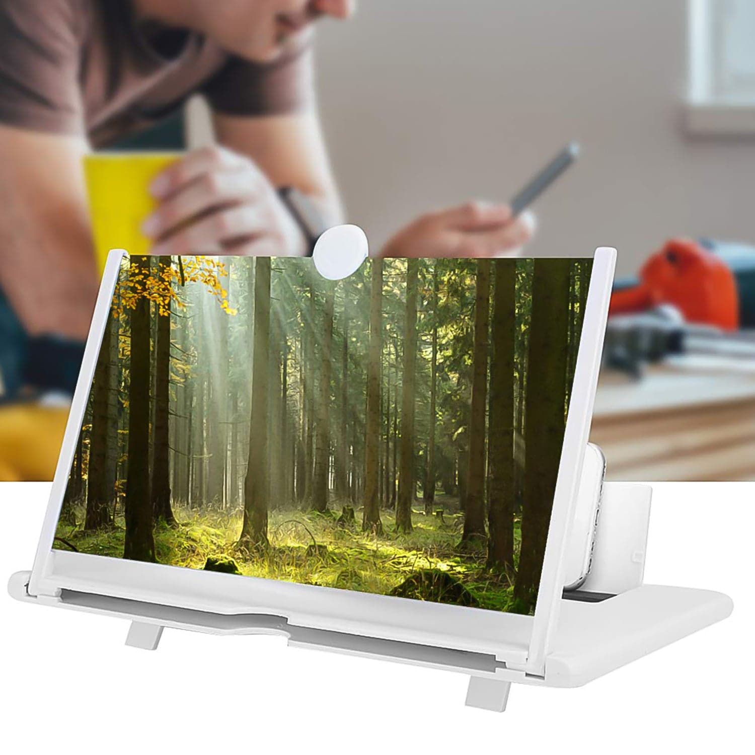 3D HD Mobile Phone Magnifier Amplifier (10 inch / 1 Pc) thumbnail 1
