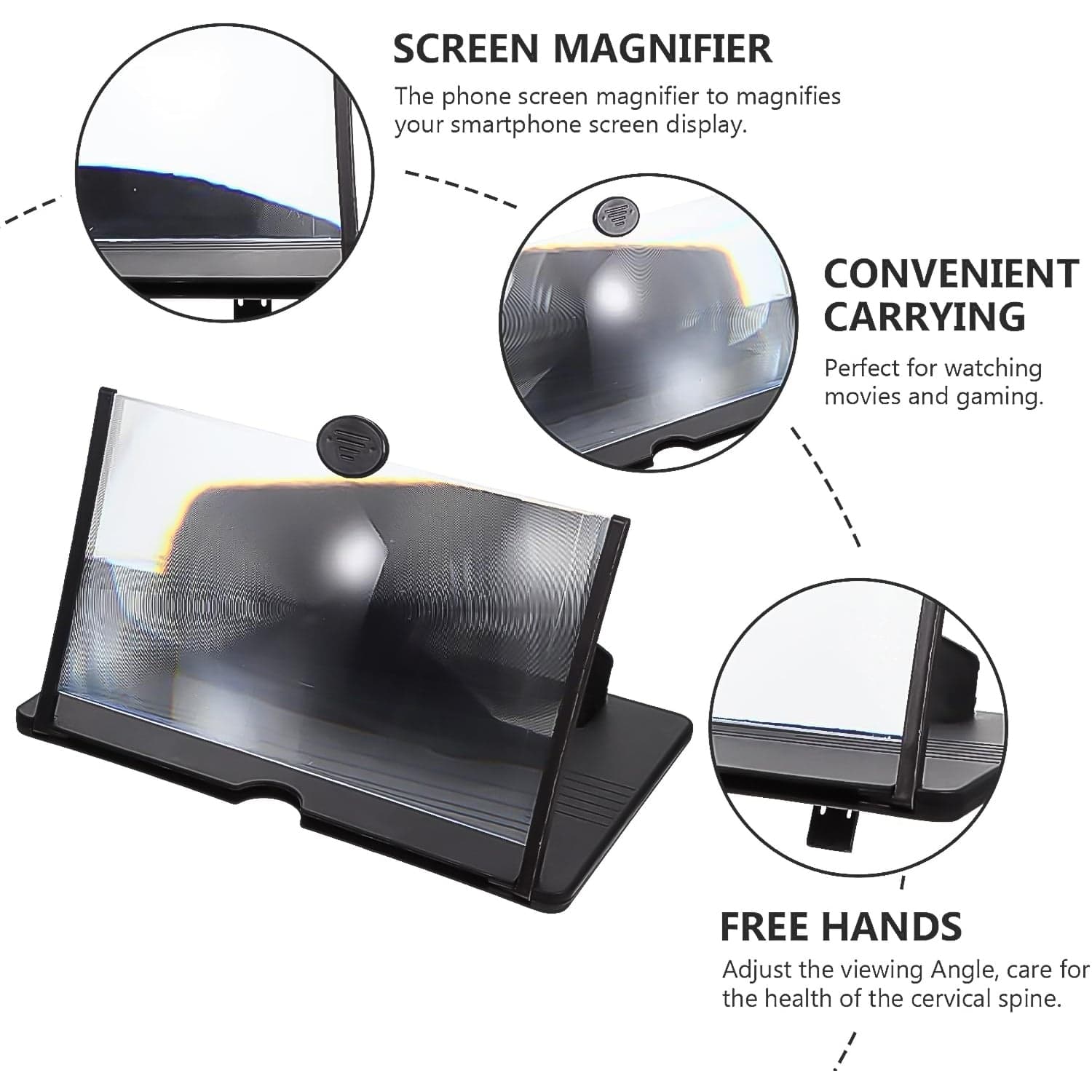 3D HD Mobile Phone Magnifier Amplifier (8.5 inch / 1 Pc) thumbnail 3