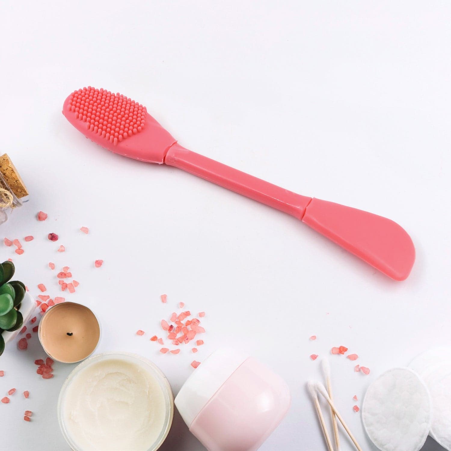2-in-1 Silicone Mask Brush for Cleansing & Mud Mask Application thumbnail 1