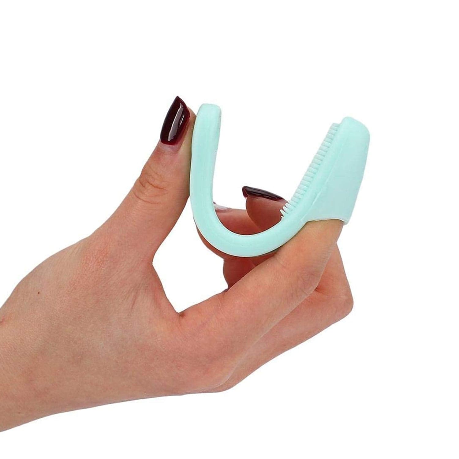 Silicone Makeup Cleaning Tool, Finger Wash Face Scrubber Facial Cleansing Brush (1 Pc / Mix Color) thumbnail 8