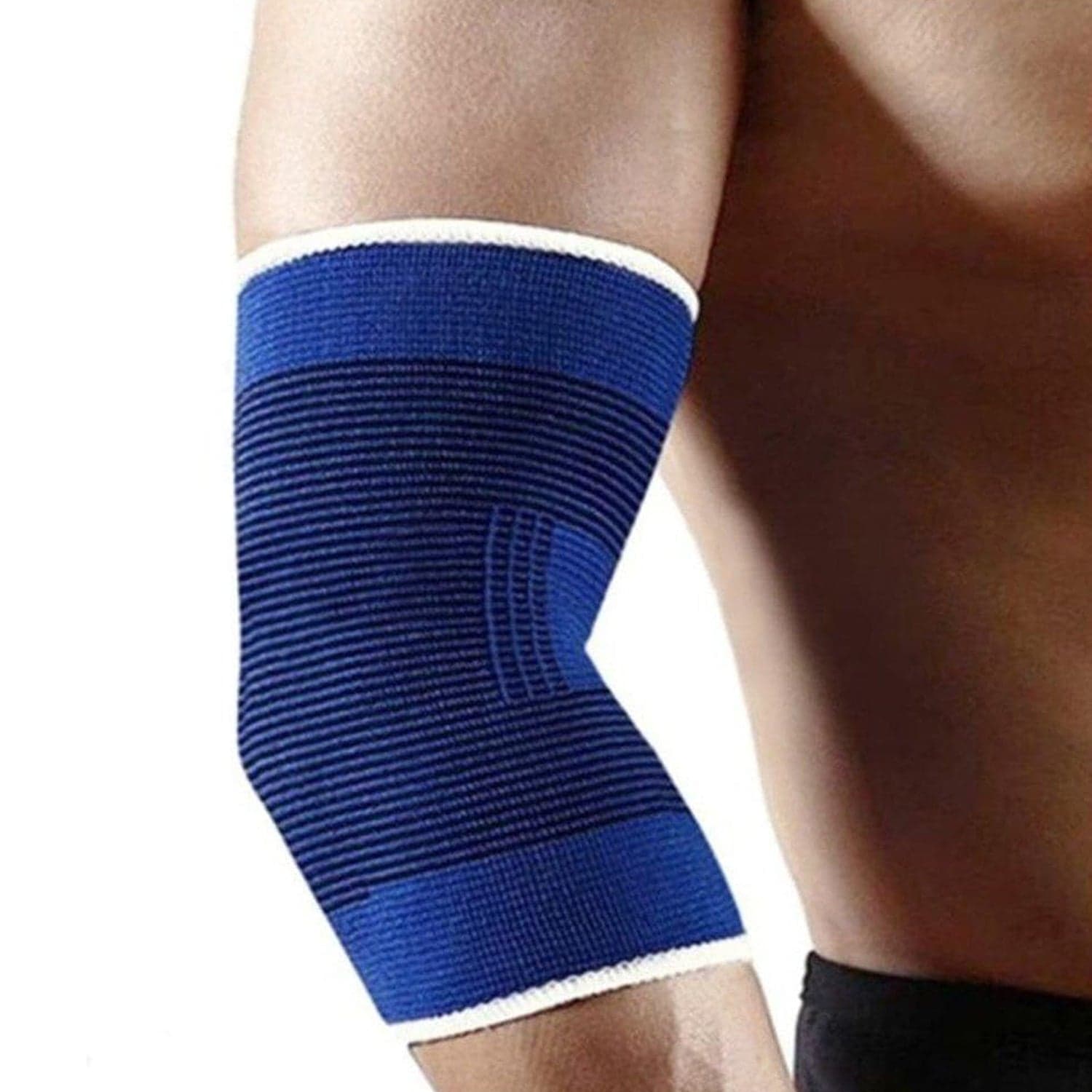 Adjustable Elbow Strap Compression Sleeves Supporter (1 Pair / With Card Packing) thumbnail 3