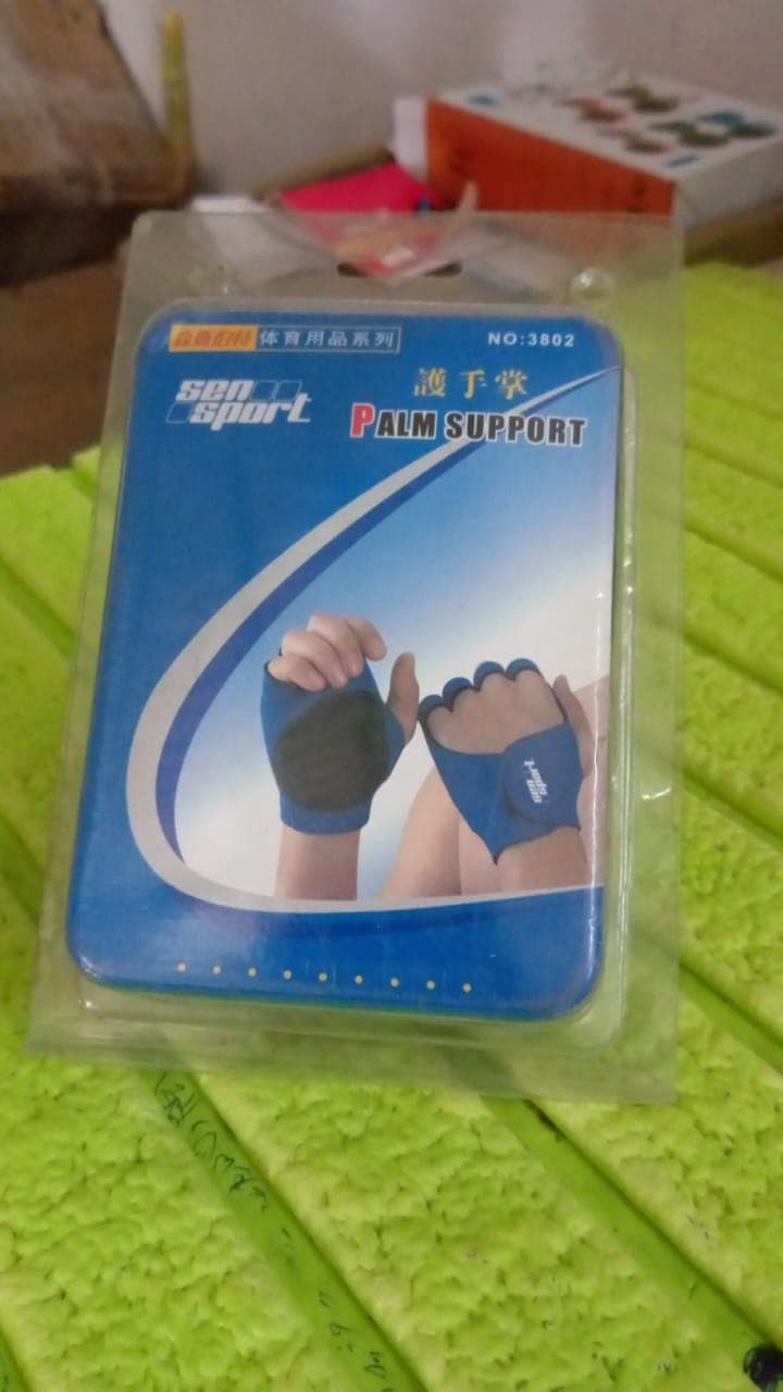 Palm Support Gloves Half Finger Gym Exercise Training Gloves Outdoor (1 Pair / / With Card Packing) thumbnail 7