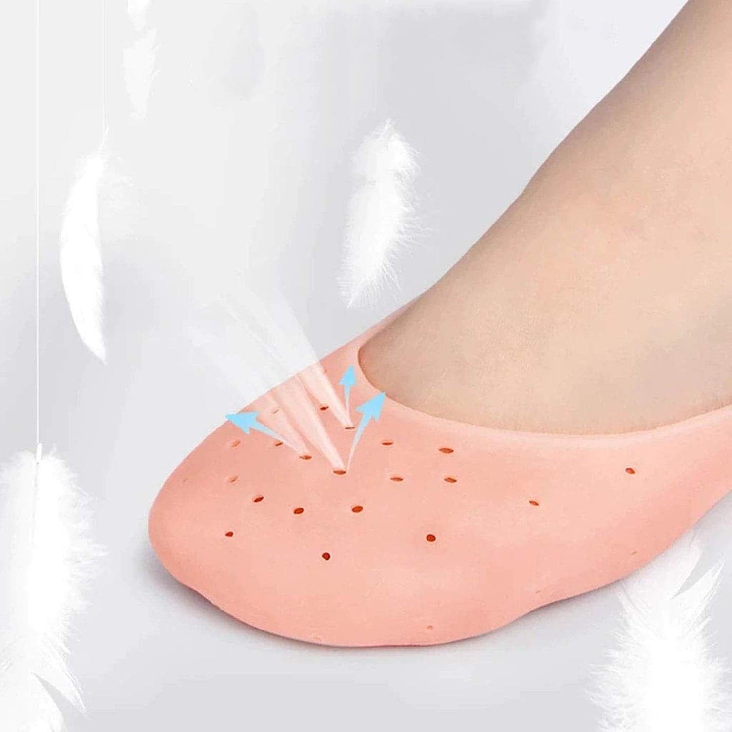 Anti-Crack Full Length Silicone Foot Protector Moisturizing Socks (1 Pair / Mix Size) thumbnail 3