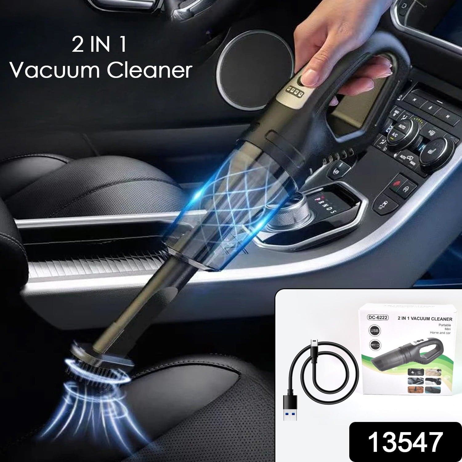 Wireless Handheld Car Vacuum Cleaner, 2 in1 Dust Buster (1 Set) thumbnail 2
