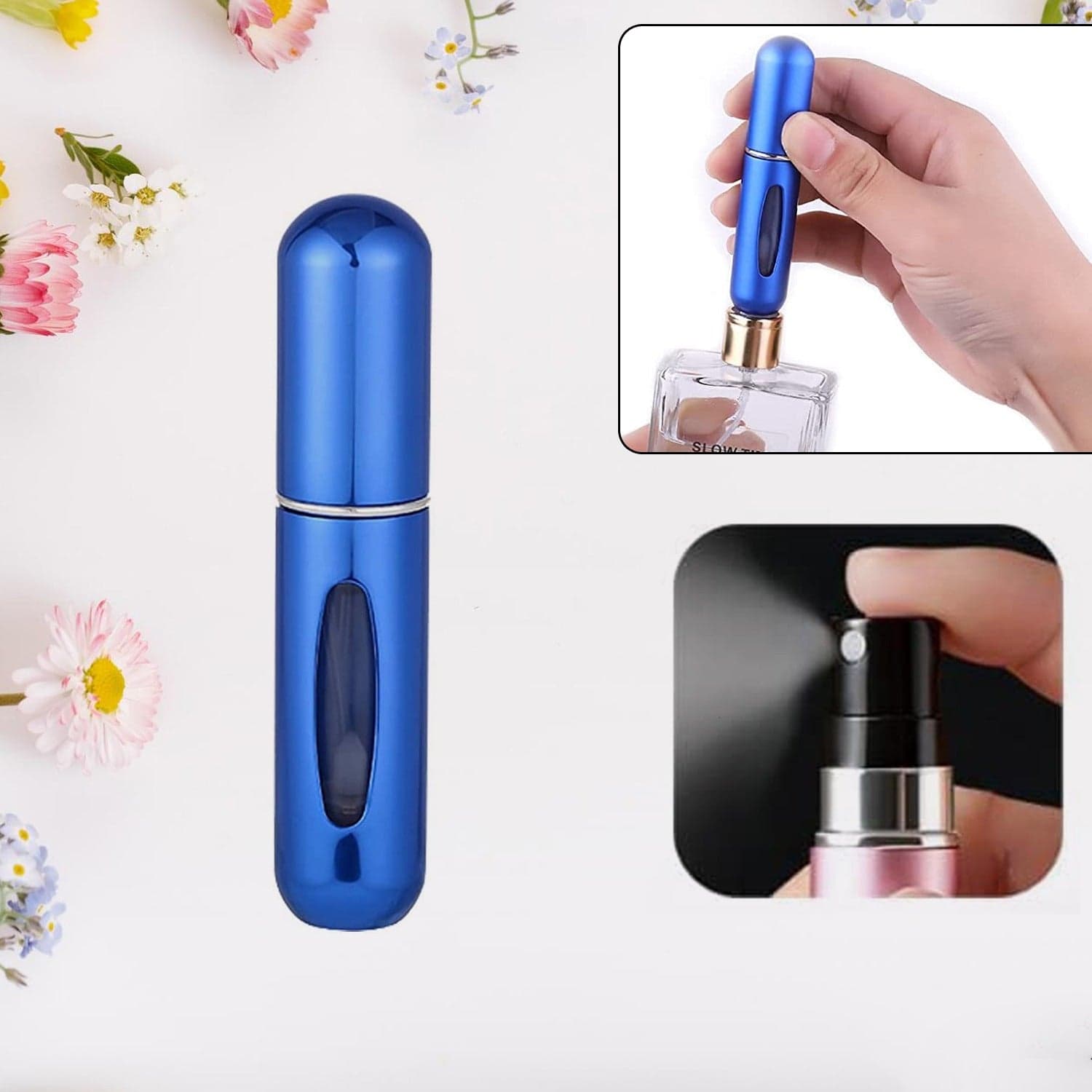 Mini Portable Perfume Empty Spray Bottle (1 Pc / Mix Color) thumbnail 1