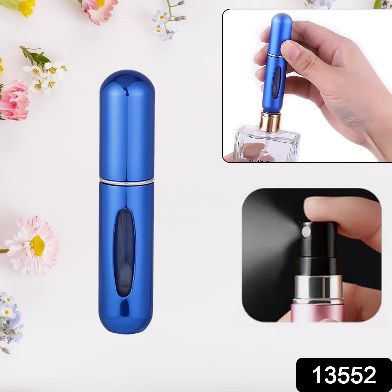 Mini Portable Perfume Empty Spray Bottle (1 Pc / Mix Color) thumbnail 2
