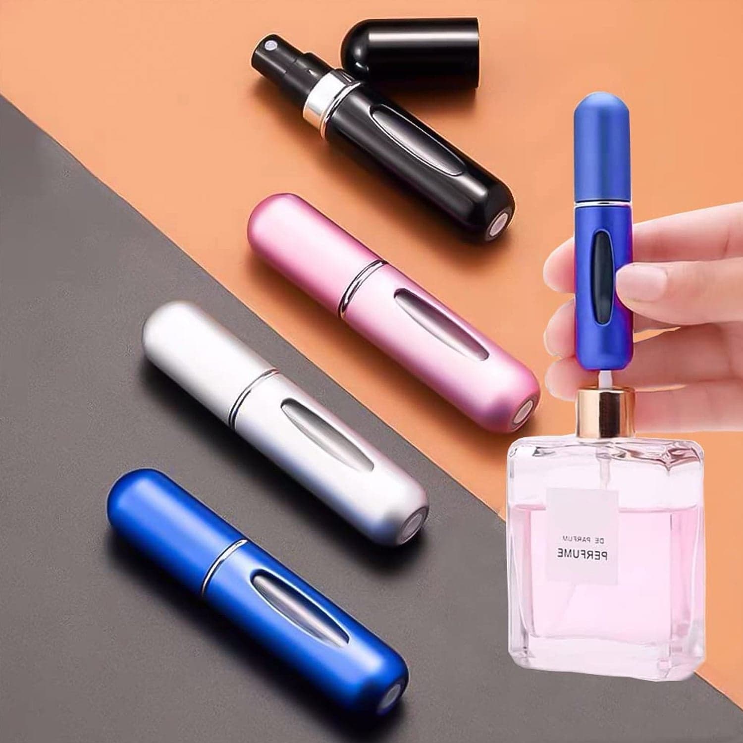 Mini Portable Perfume Empty Spray Bottle (1 Pc / Mix Color) thumbnail 7
