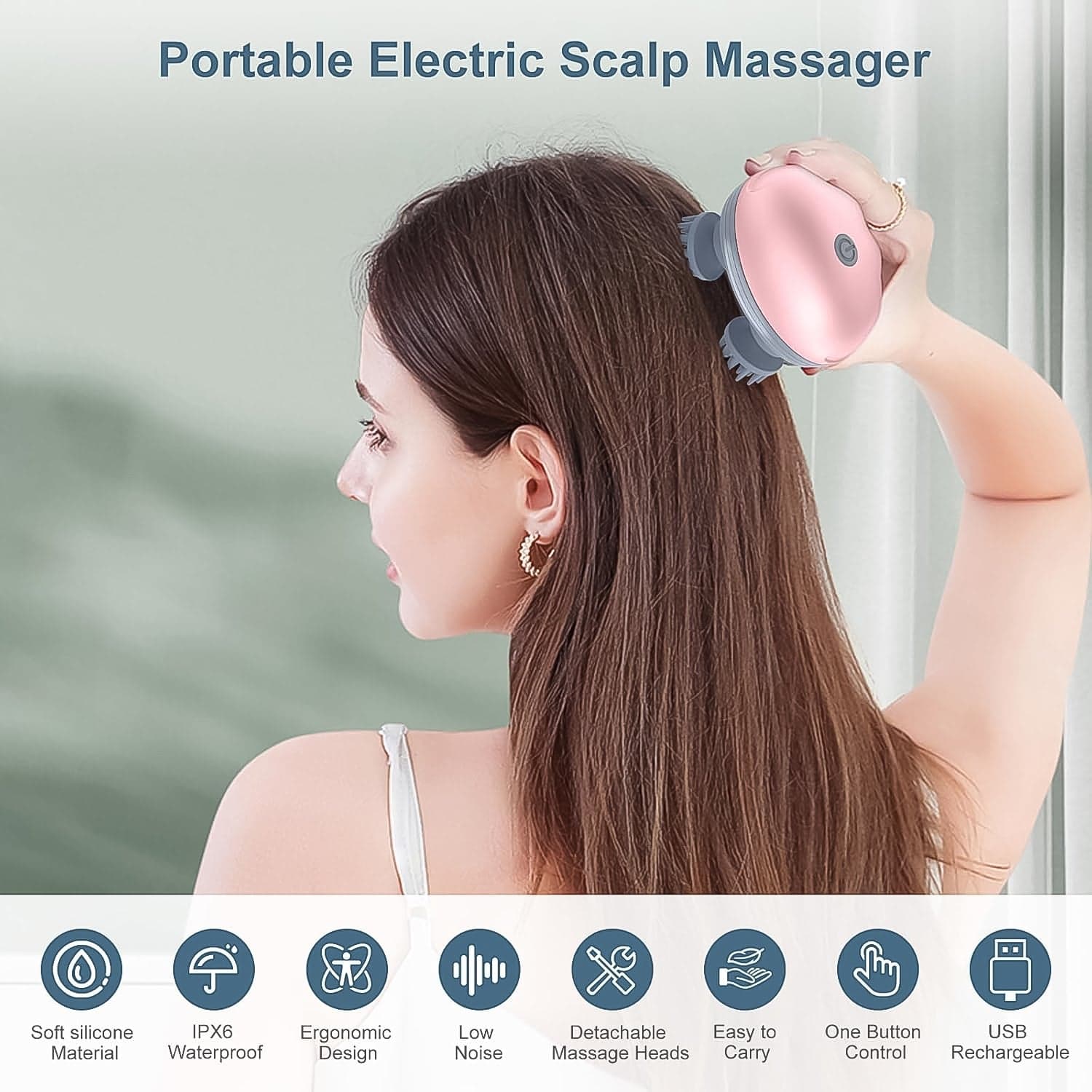 Smart Electric Scalp Massager 1 Pc thumbnail 3