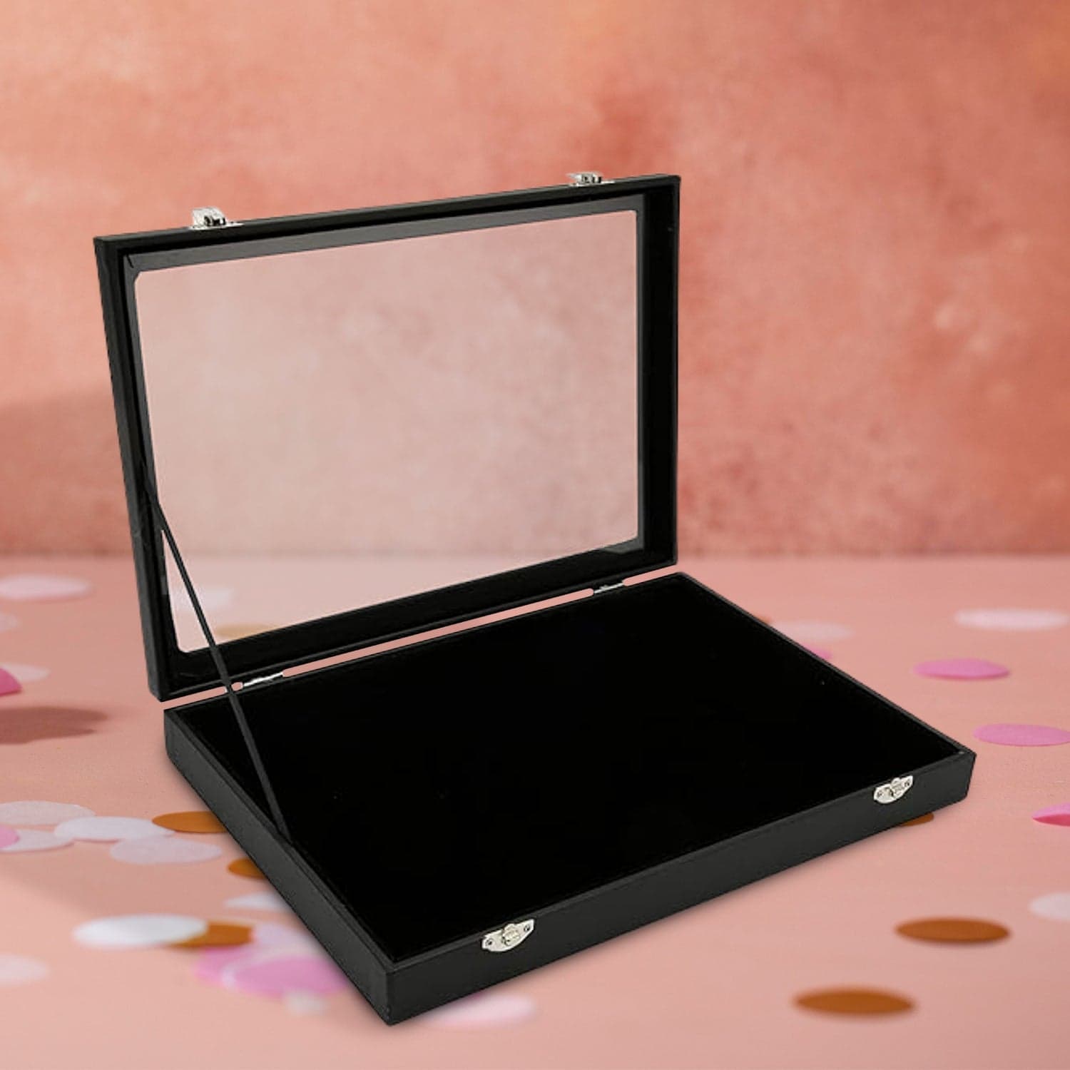 Ring Holder Organizer Box, Jewelry Ring Display Case (35x24 CM) thumbnail 1