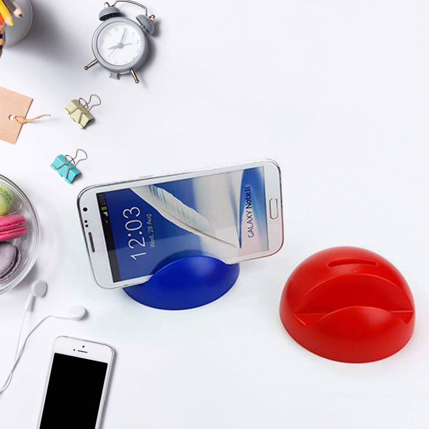 2in1 ABS Plastic Phone Holder Phone Stand With Coin Bank (1 Pc) thumbnail 6