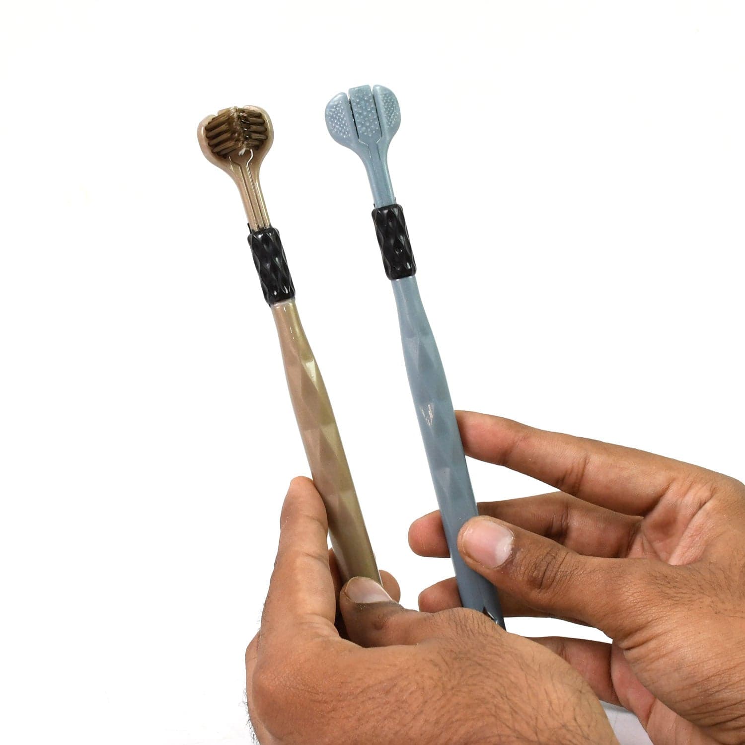 3 Sided Toothbrush, Soft Bristle Toothbrush (2 Pc Set) thumbnail 5