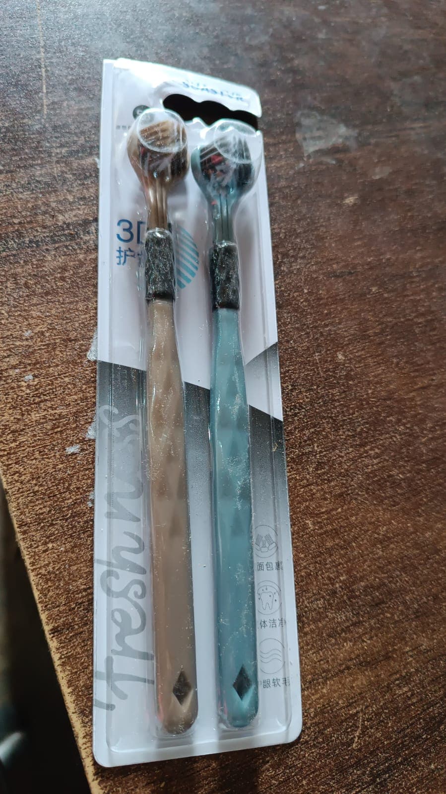 3 Sided Toothbrush, Soft Bristle Toothbrush (2 Pc Set) thumbnail 9