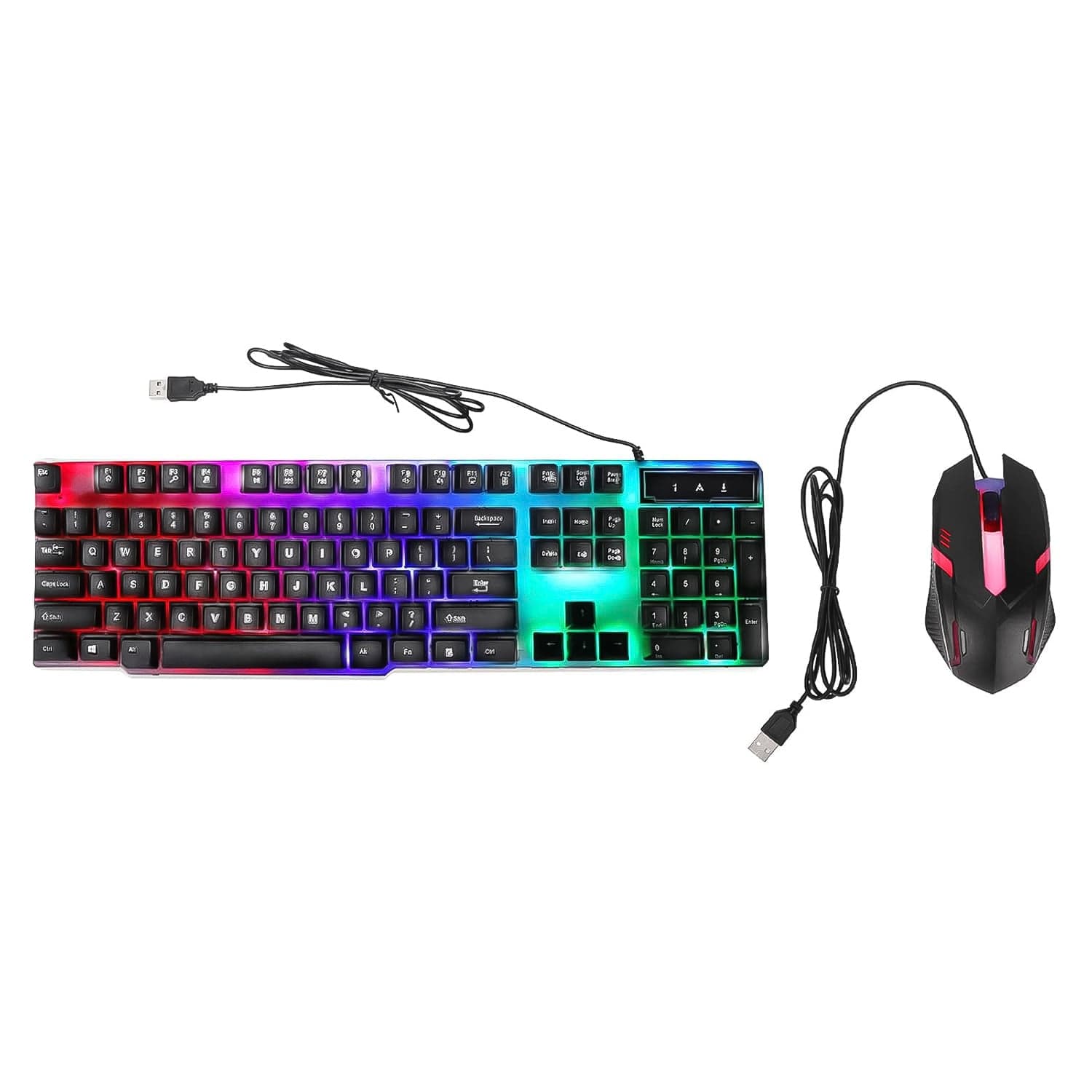 104 Key Colorful Lighting Keyboard Mouse Set (2 Pc Set) thumbnail 5