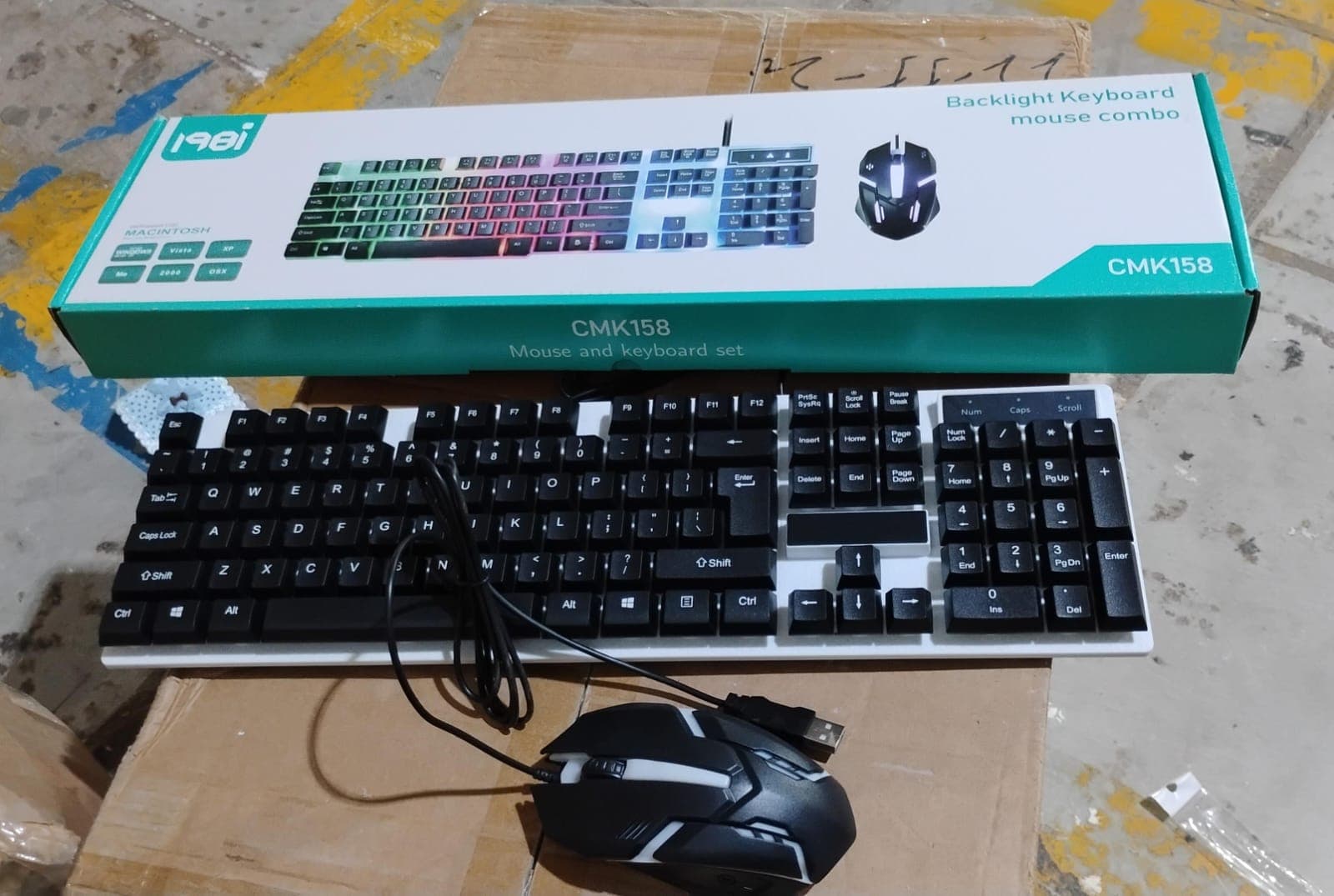 104 Key Colorful Lighting Keyboard Mouse Set (2 Pc Set) thumbnail 9