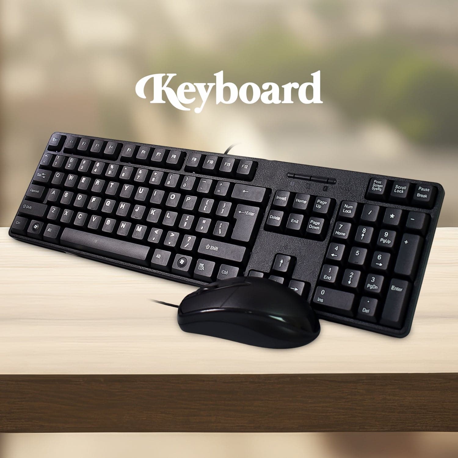 Wired USB Keyboard 107 Keys & Mouse Set (2 Pc Set) thumbnail 3