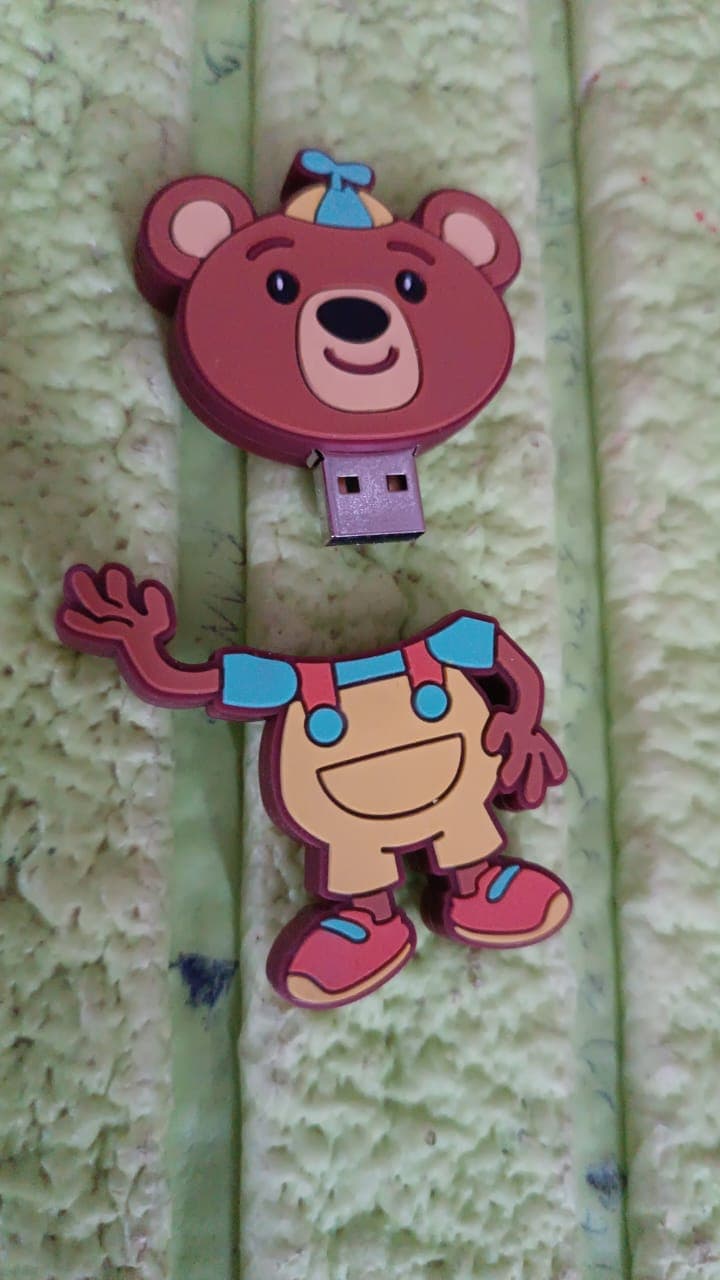 Portable Cartoon Shape Silicone USB Pen drive / Flash disk (15 GB With Baby Rhymes Song / 1 Pc) thumbnail 6