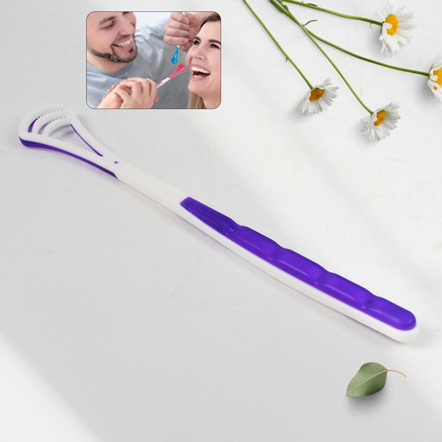 Tongue Cleaner and Scraper (1 Pc / Mix Color) thumbnail 1
