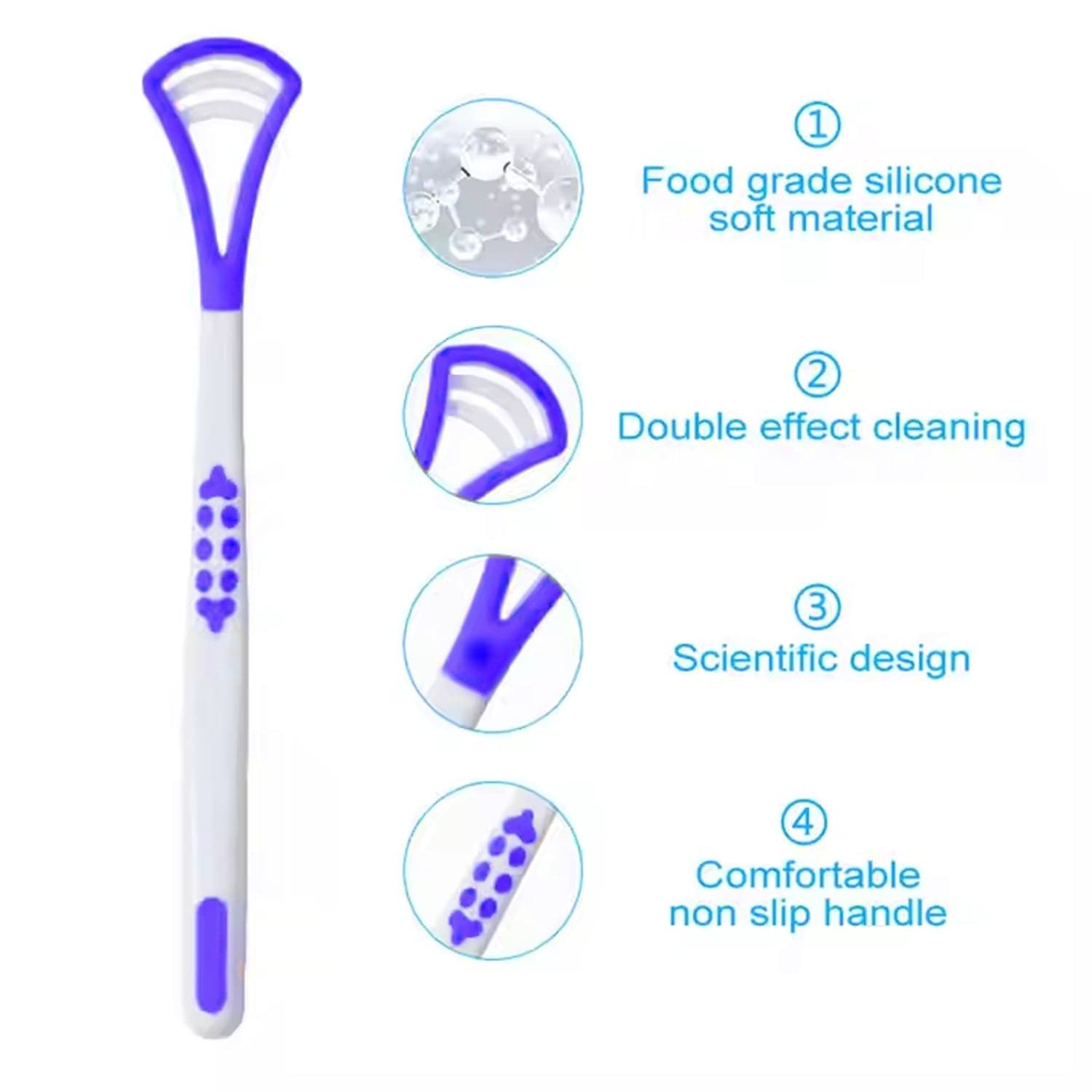 Tongue Cleaner and Scraper (1 Pc / Mix Color) thumbnail 5