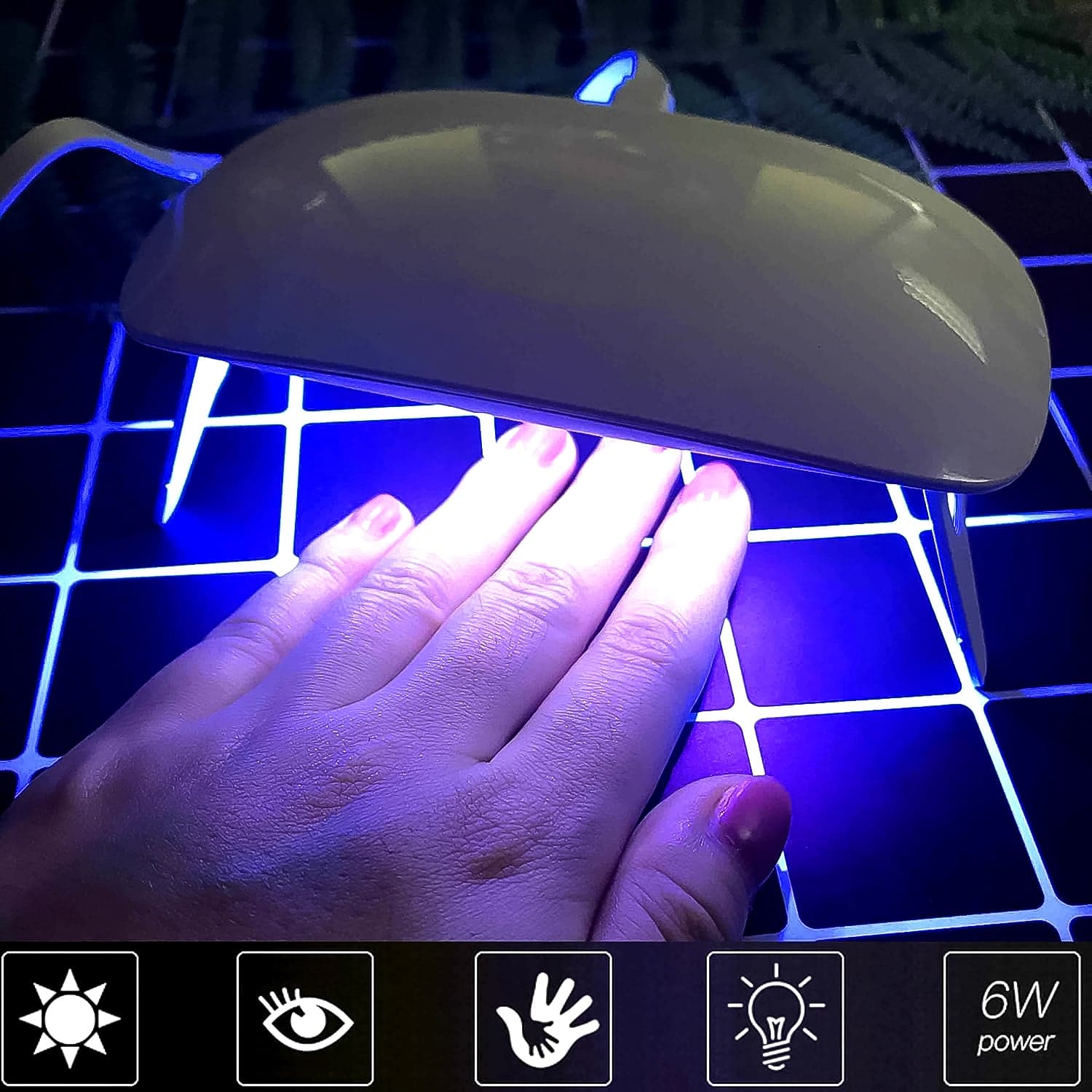 UV LED Lamp Nail Dryer Mini Portable Nail Lamp Professional (1 Pc) thumbnail 6