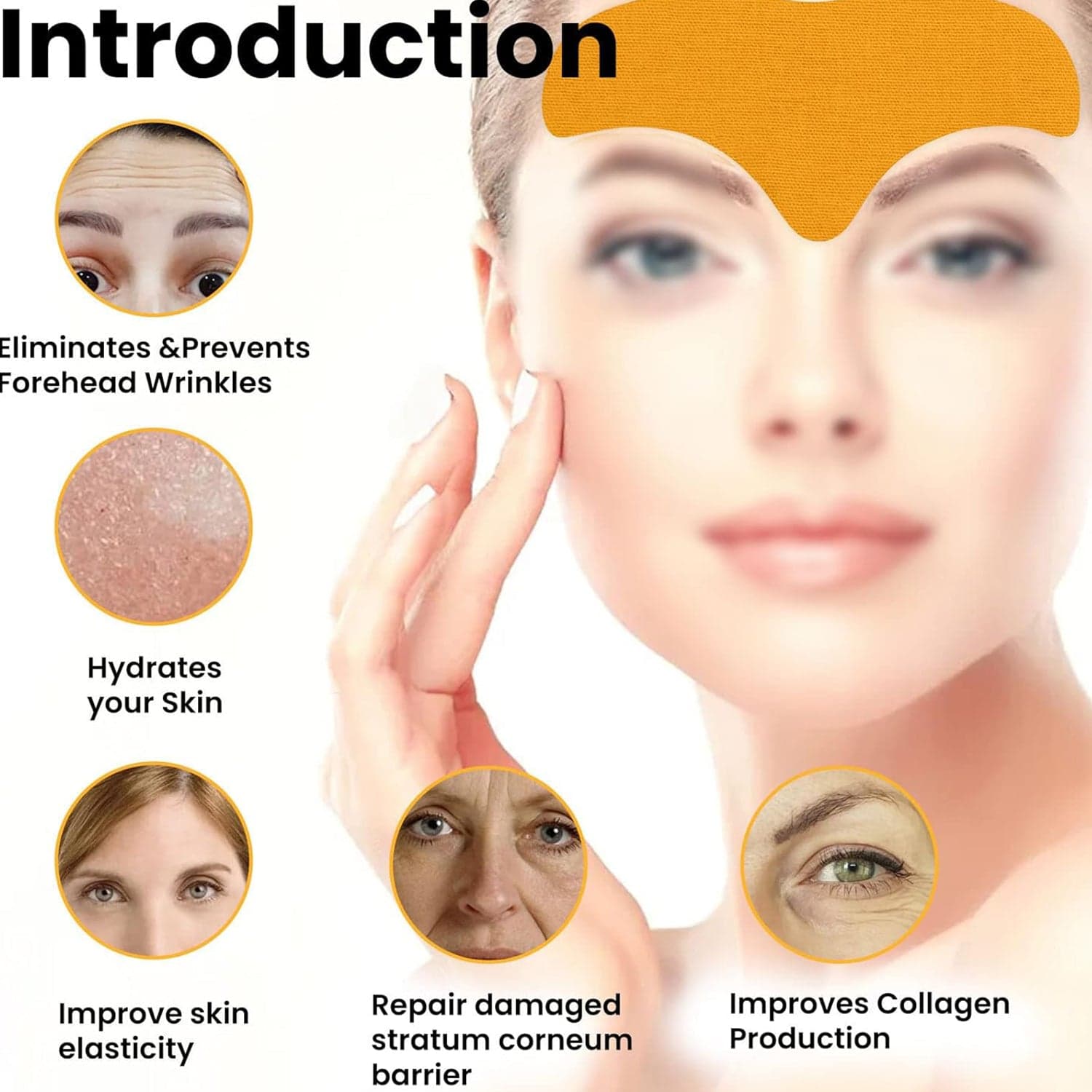 Forehead Wrinkle Patches, Face Wrinkle Patches (10 Pcs Set) thumbnail 5