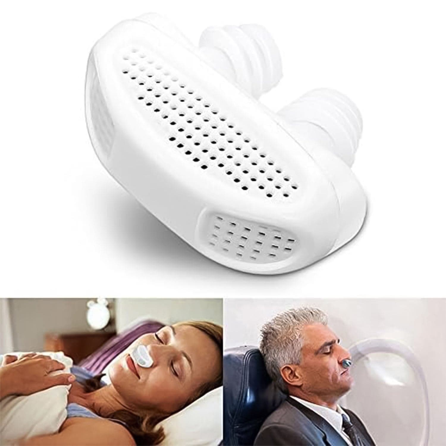 2 in 1 Anti Snoring and Air Purifier Nose Clip Anti Snoring Device (1 Pc / With Plastic Case) thumbnail 4
