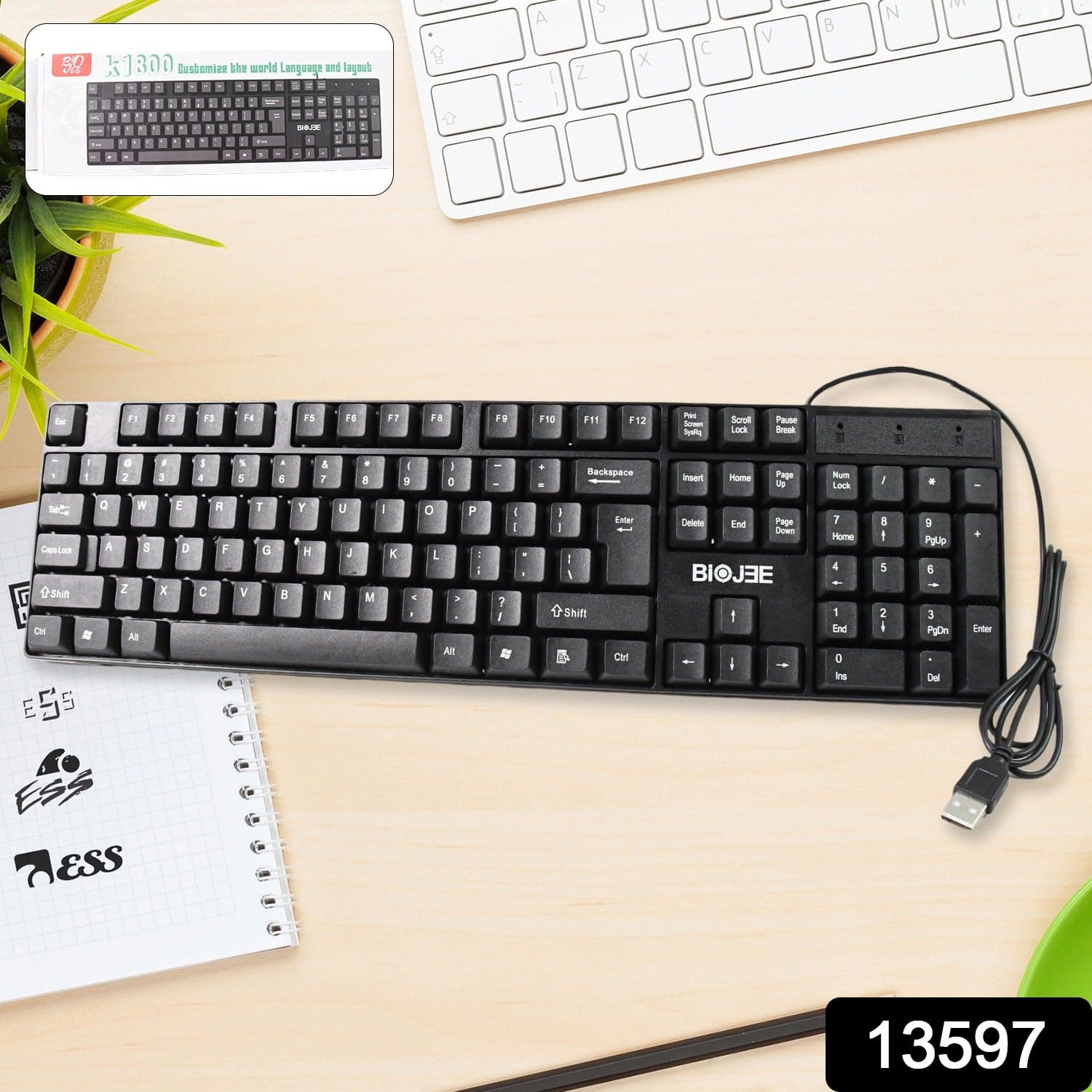 Wired USB Keyboard 104 Keys (1 Pc) thumbnail 2